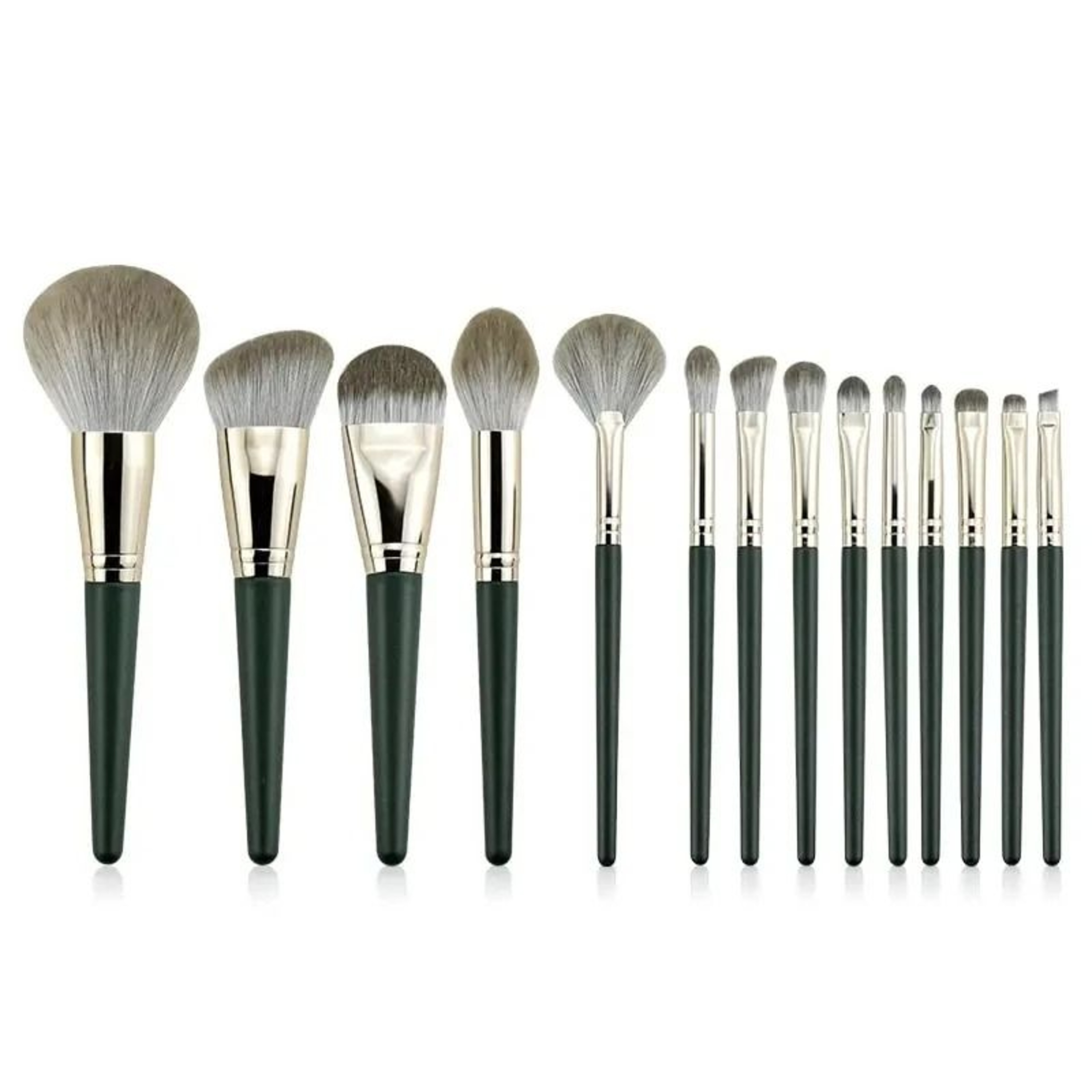 14Piece Cosmetic Powder Blush And Blending Makeup Brush Set With Storage Bag 6