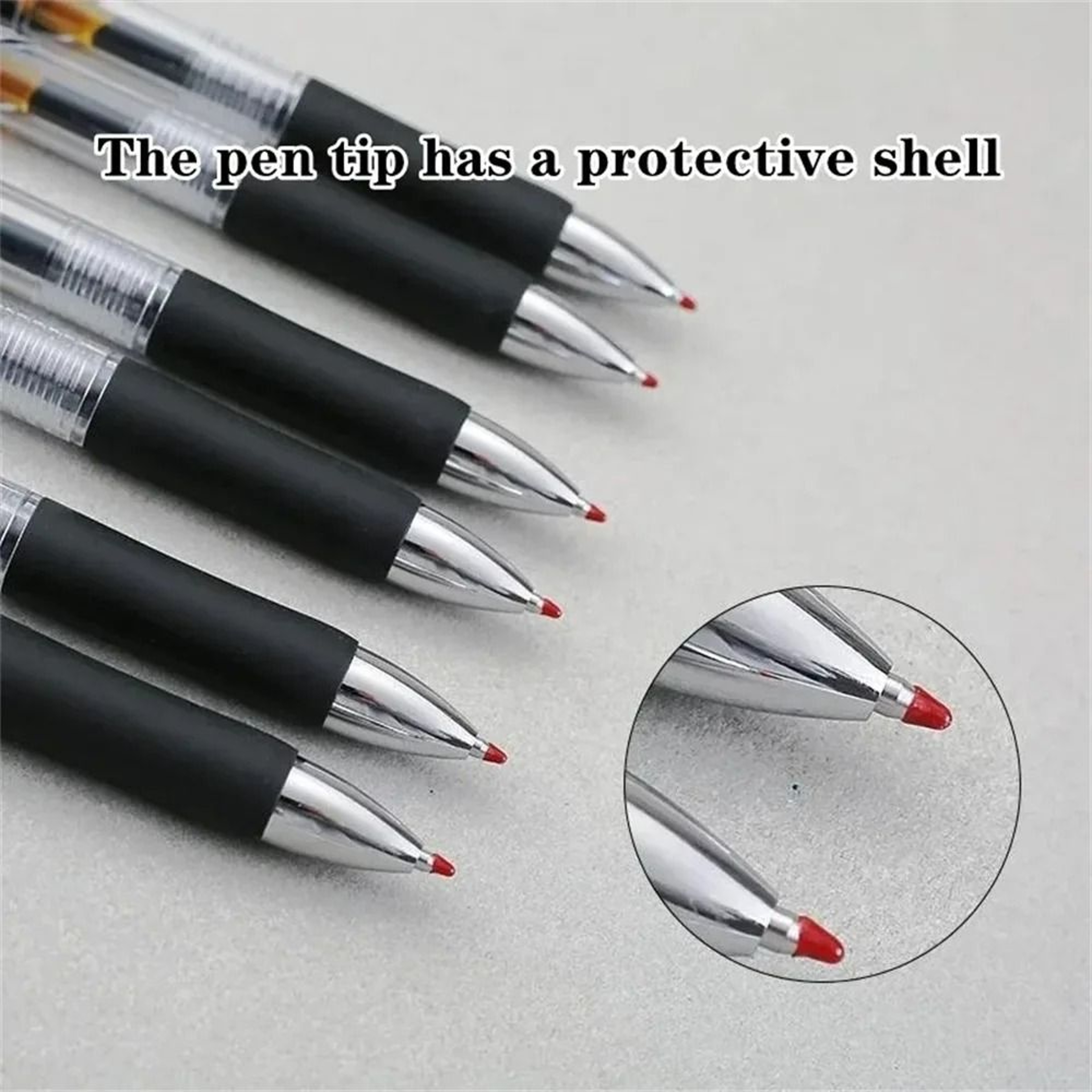 23Piece Retractable Ballpoint Pen Set With Large Capacity 05 Mm Replaceable Refills 1