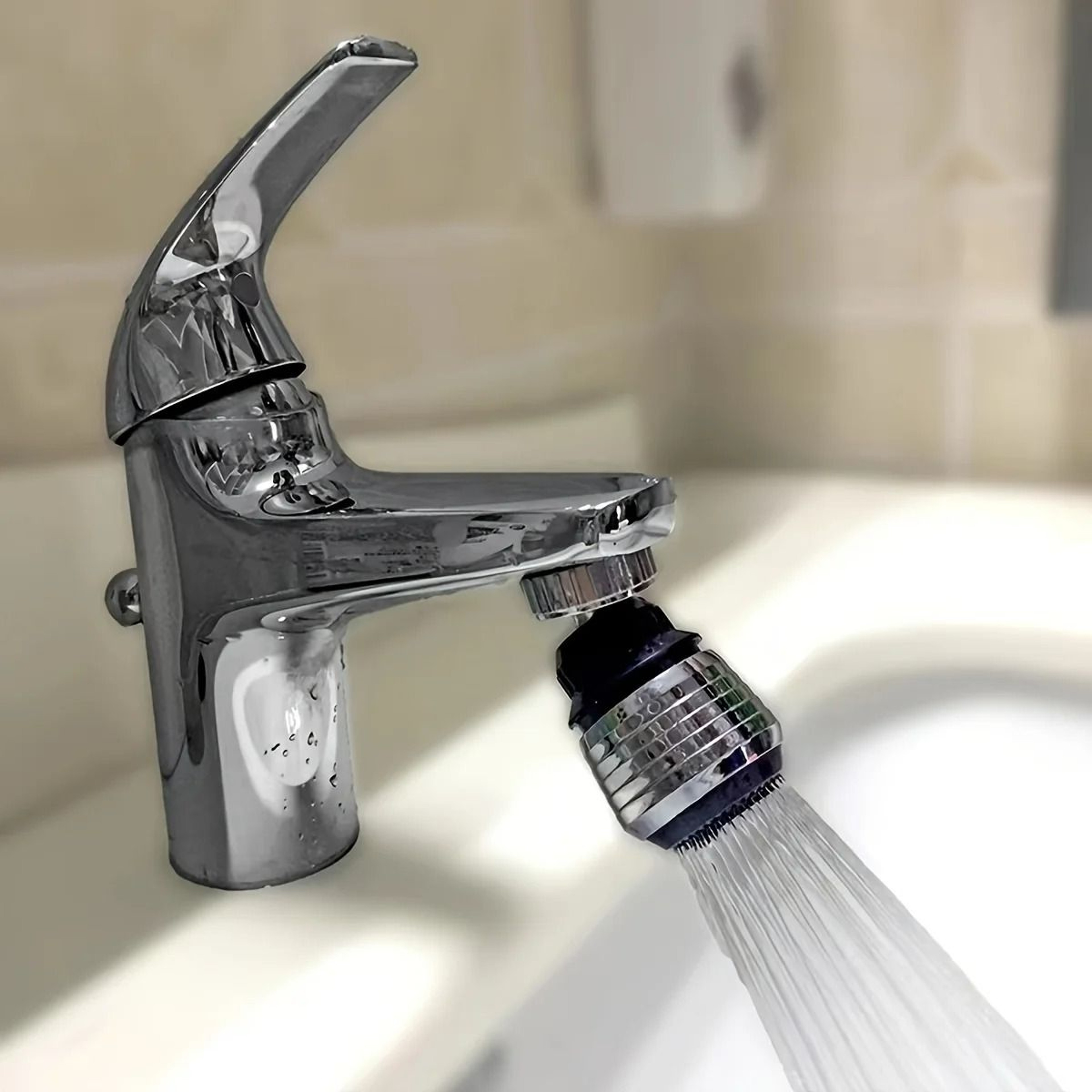 1Piece 360Degree Rotating Kitchen Faucet Pressurized AntiSplash Extension Sprayer 5