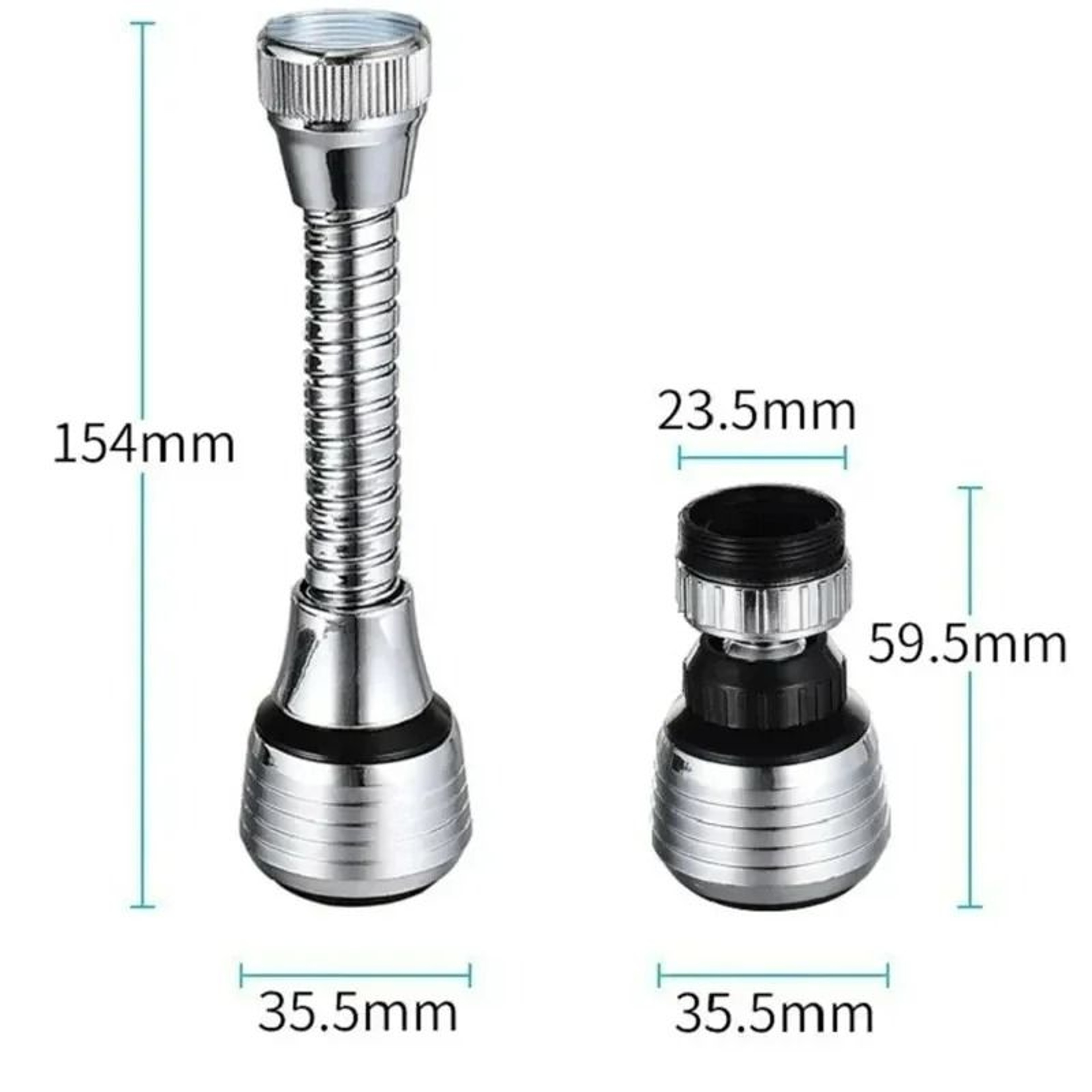1Piece 360Degree Rotating Kitchen Faucet Pressurized AntiSplash Extension Sprayer 3