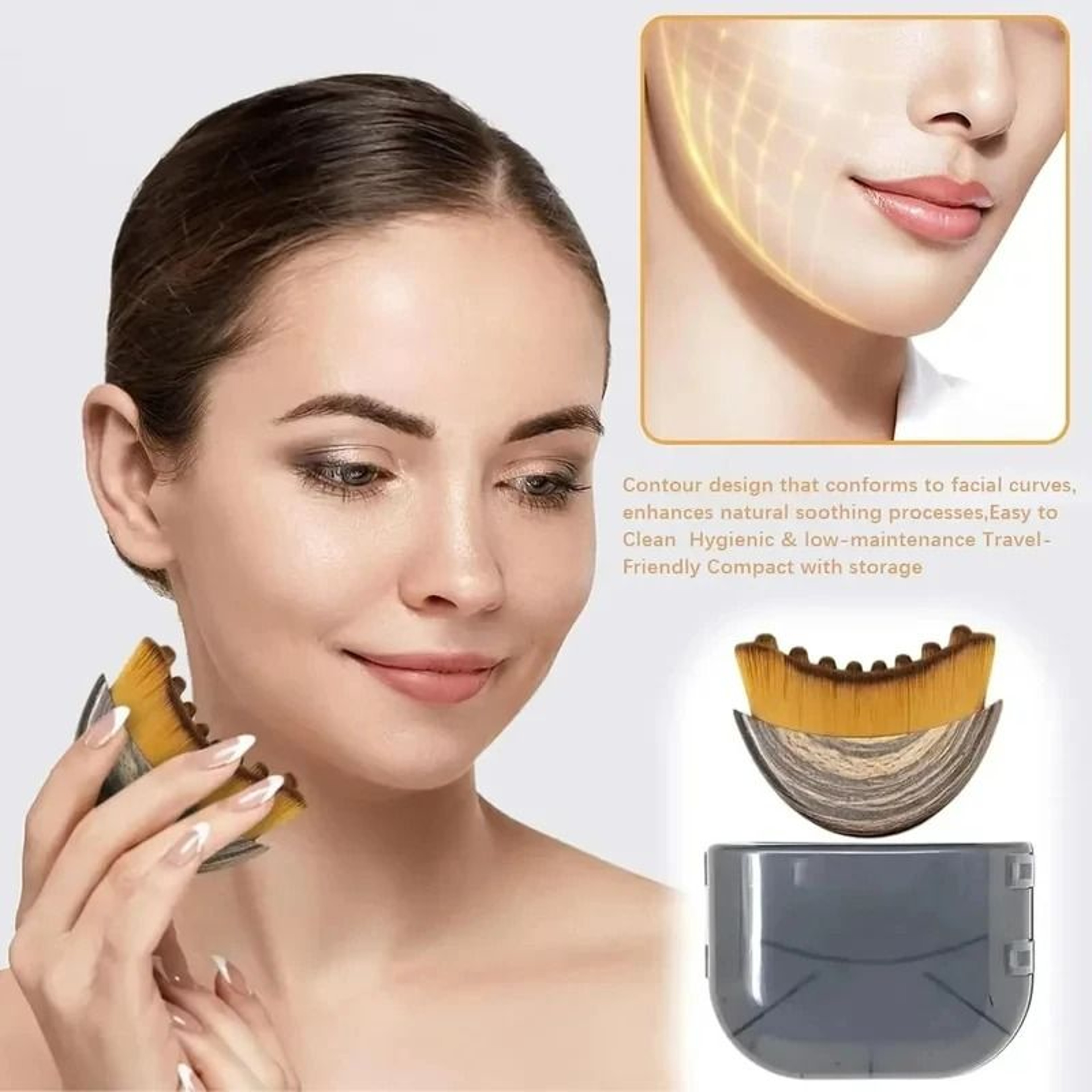 Lymphatic Contour Face Brush And Drainage Scraping Facial Massager Tool 1