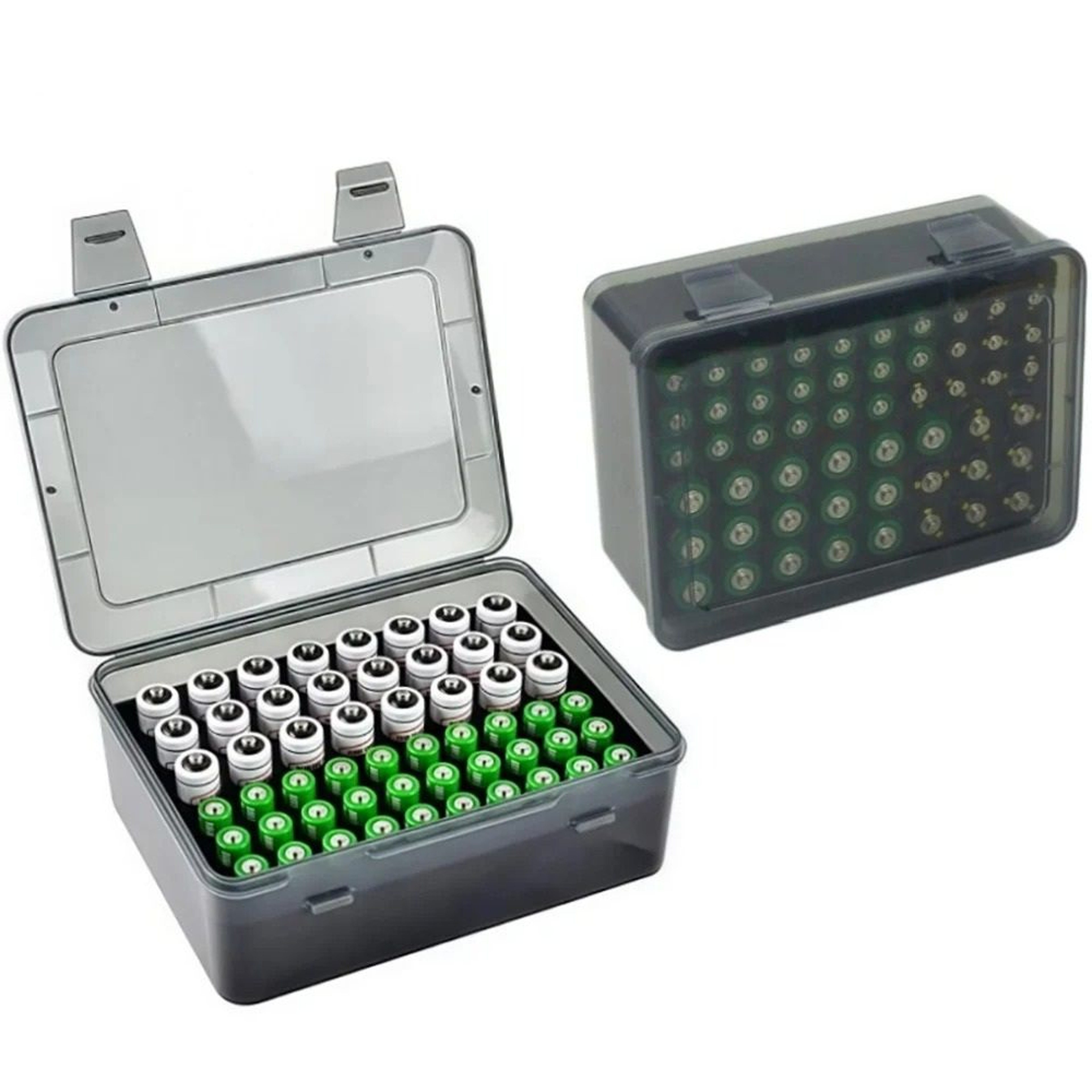 54Slot AA  AAA Battery Organizer Storage Case With Adjustable Compartments 0