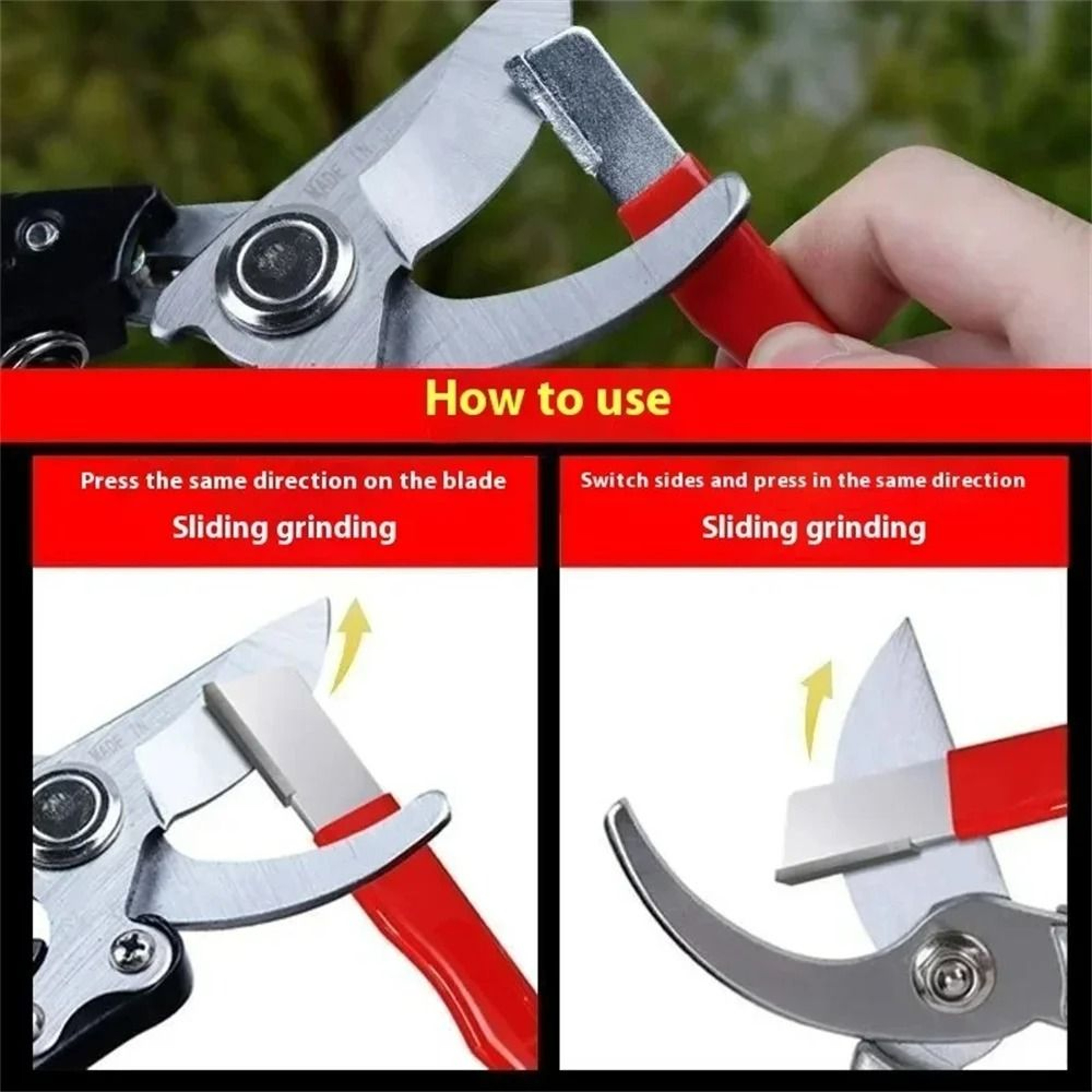 Professional 3Stage Tungsten Ceramic  Diamond Knife  Scissors Sharpener Tool 4