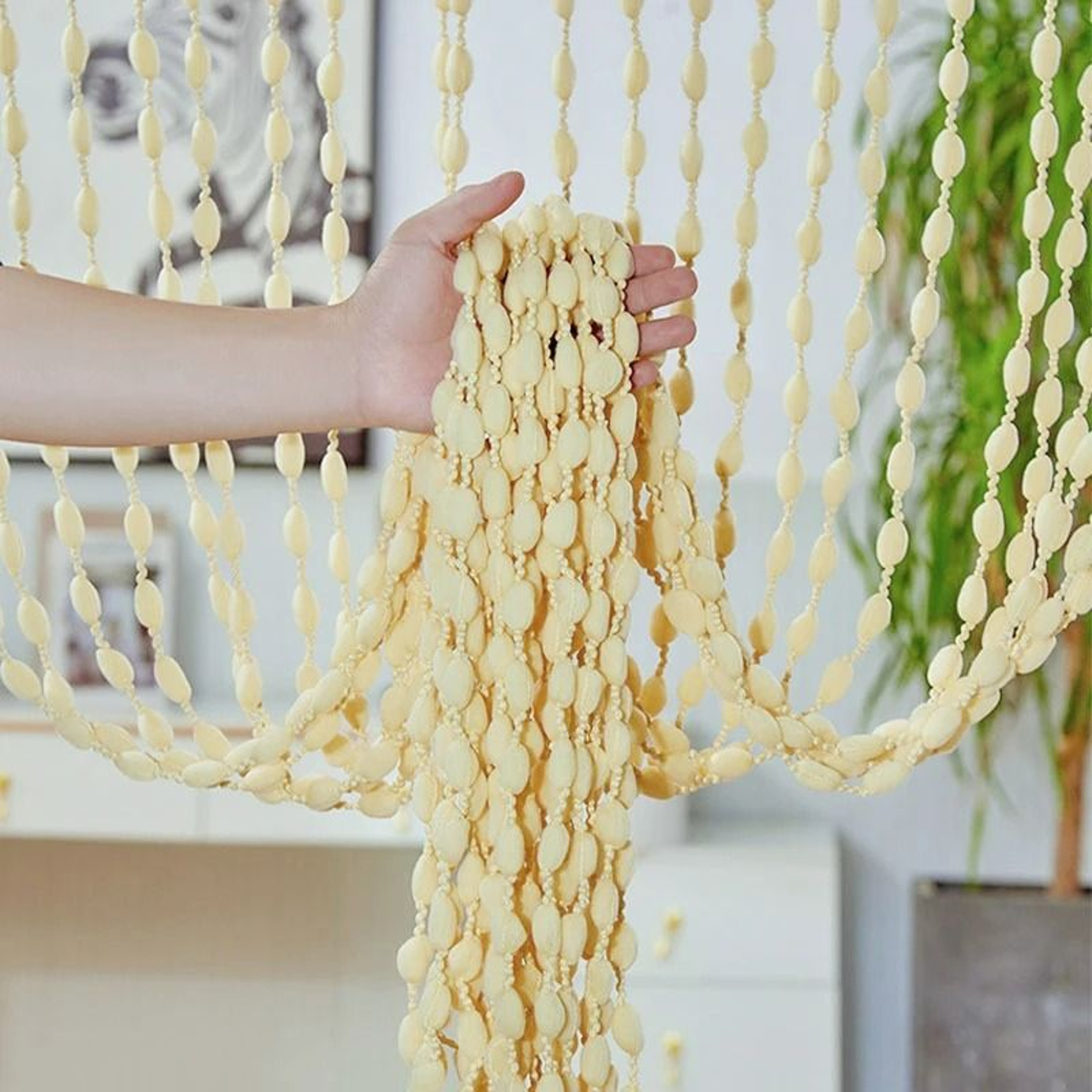 Lantern Tassel String Curtain Beaded Door Window Room Divider Decor 8