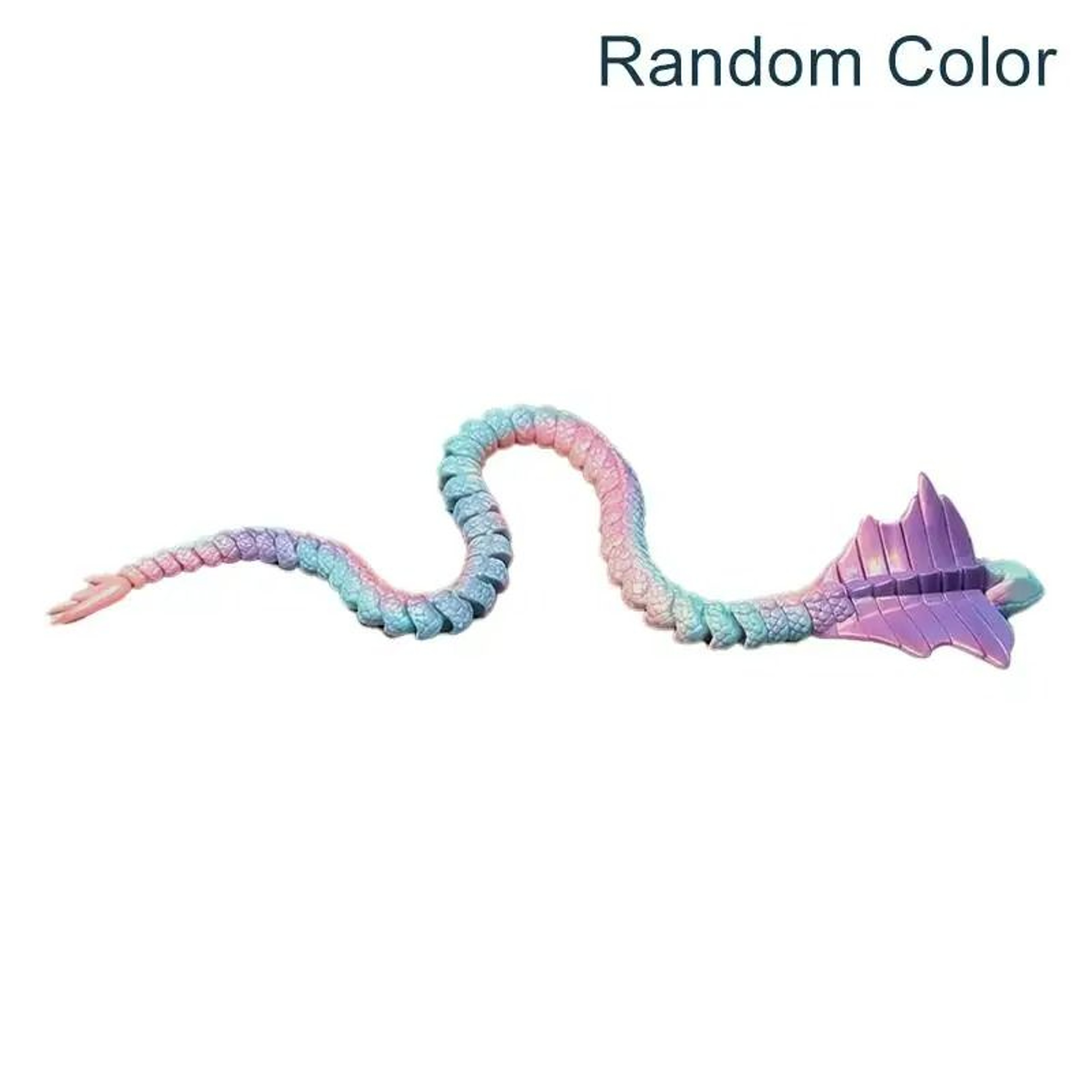 3D Printed Articulated Serpent Dragon Snake Figurine 9