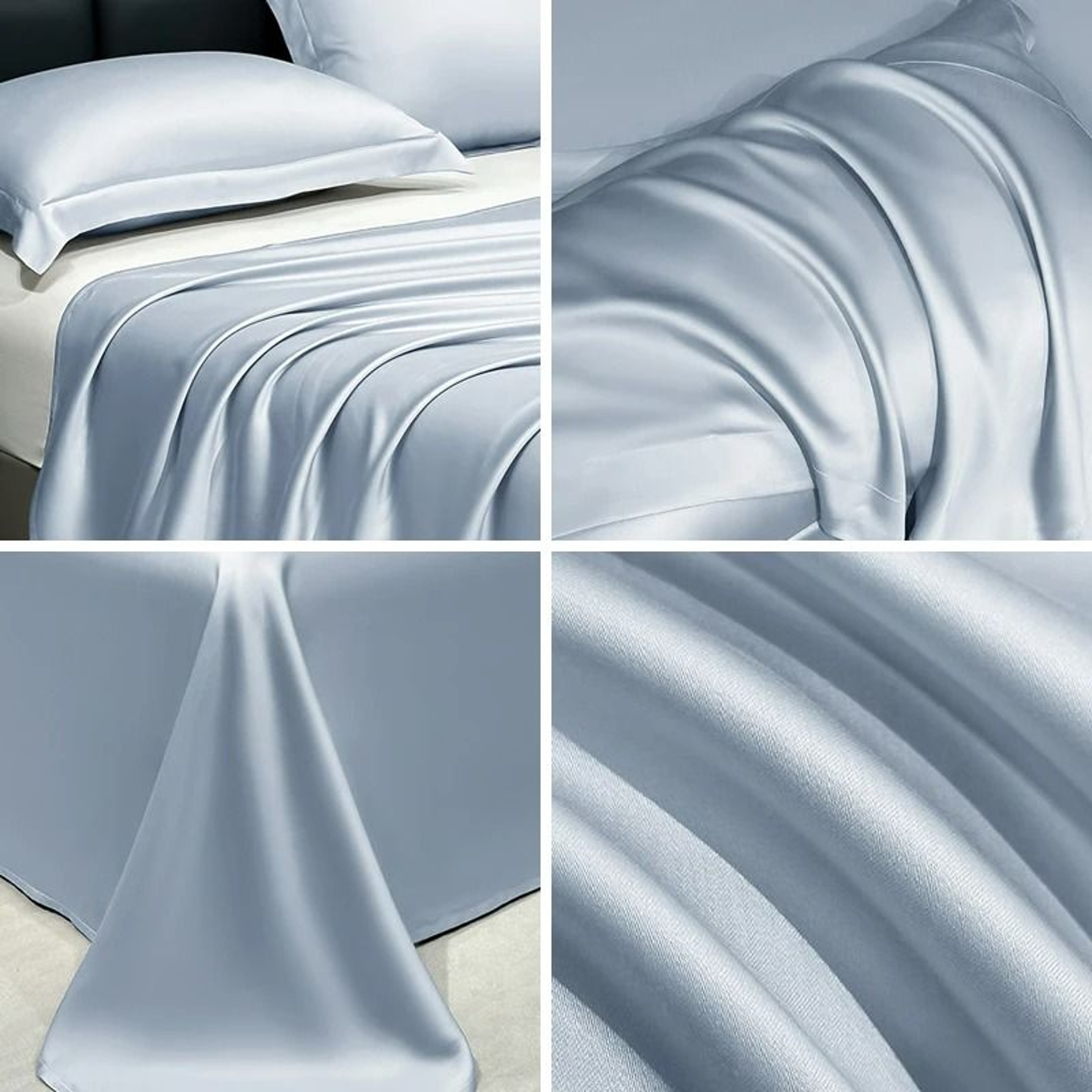 Summer Cooling Satin Ice Silk Flat Bedsheet 0