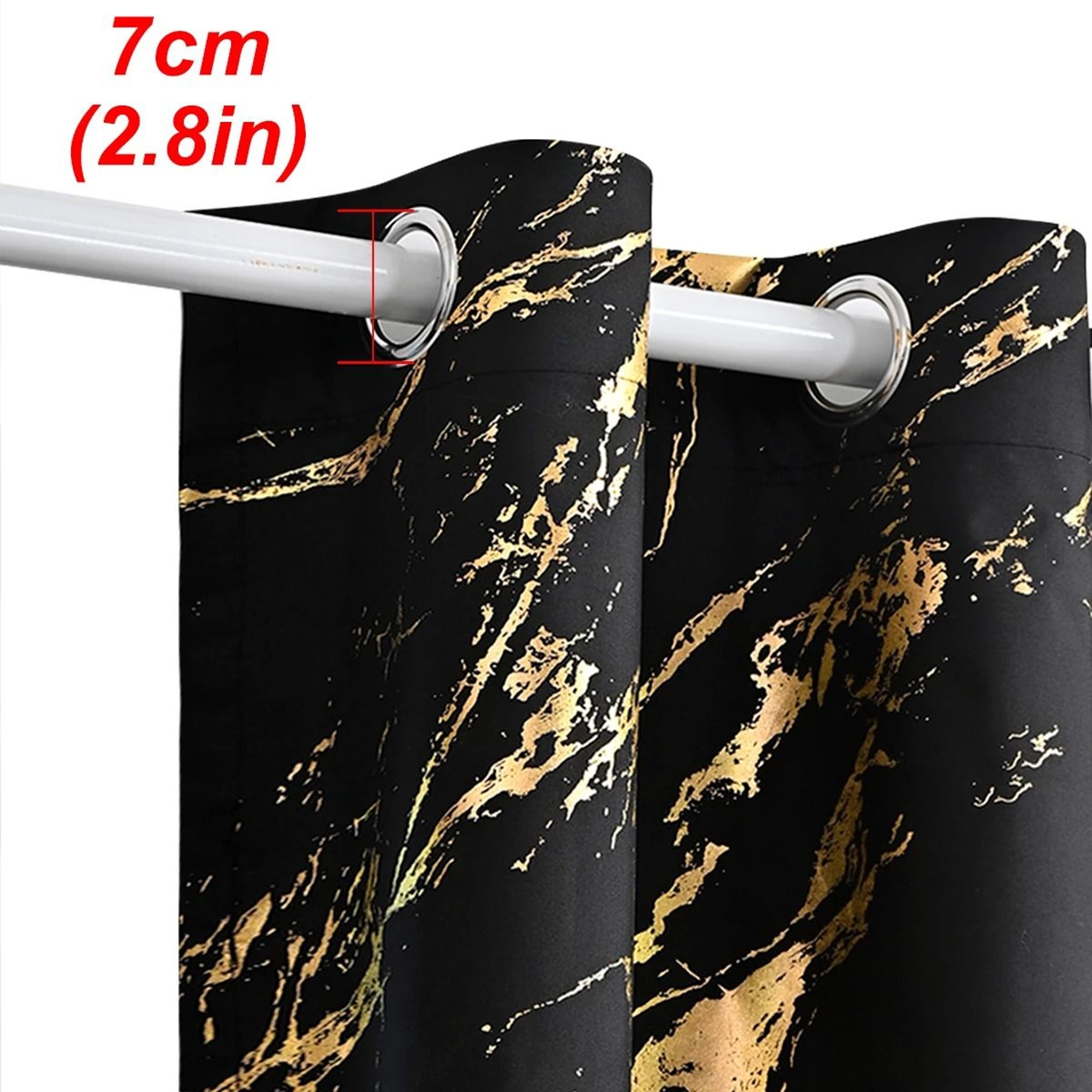 Luxury Gold Foil Printed 100 Blackout Curtain 4