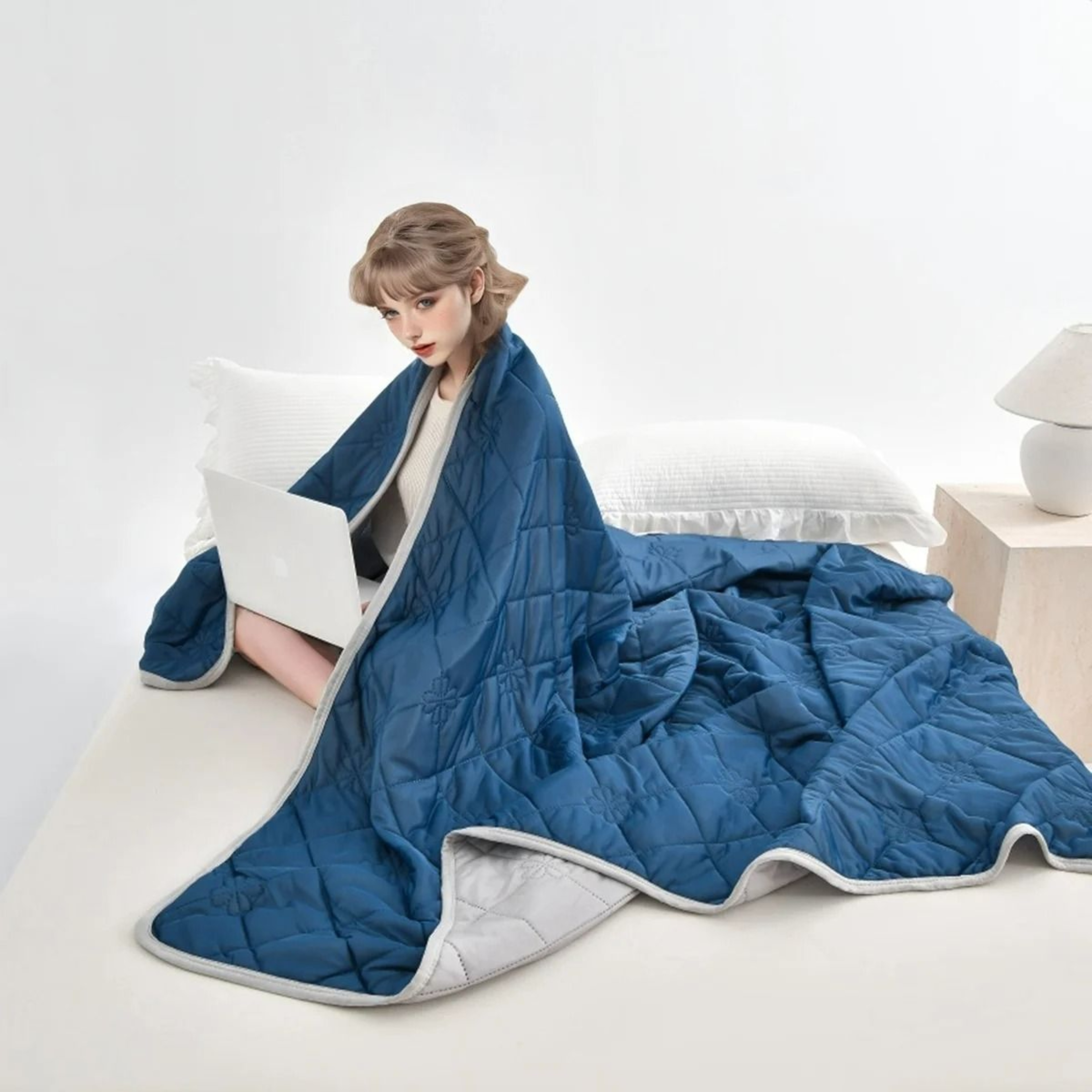 Summer Pure Color Cooling Air Condition Comforter 1