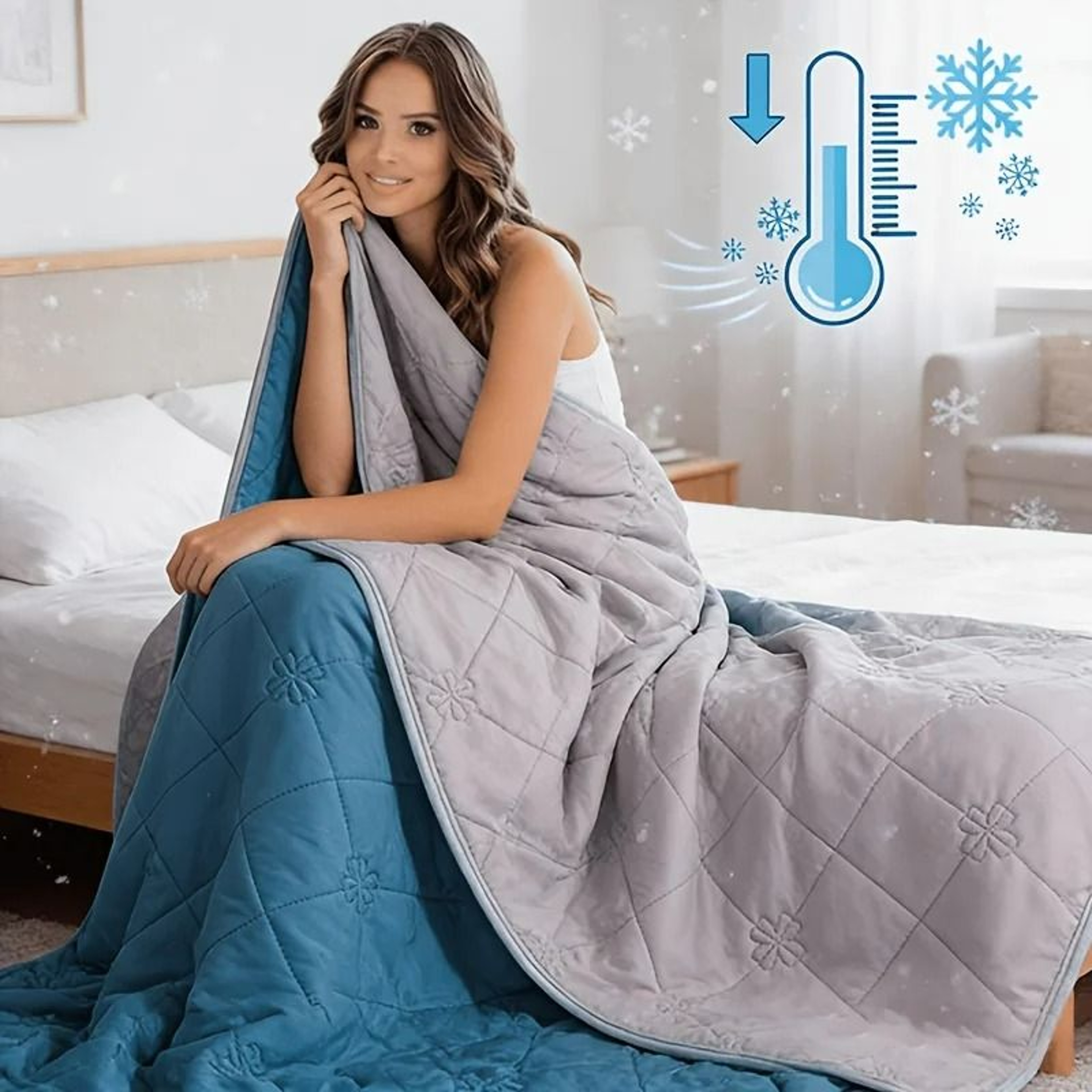Summer Pure Color Cooling Air Condition Comforter 3