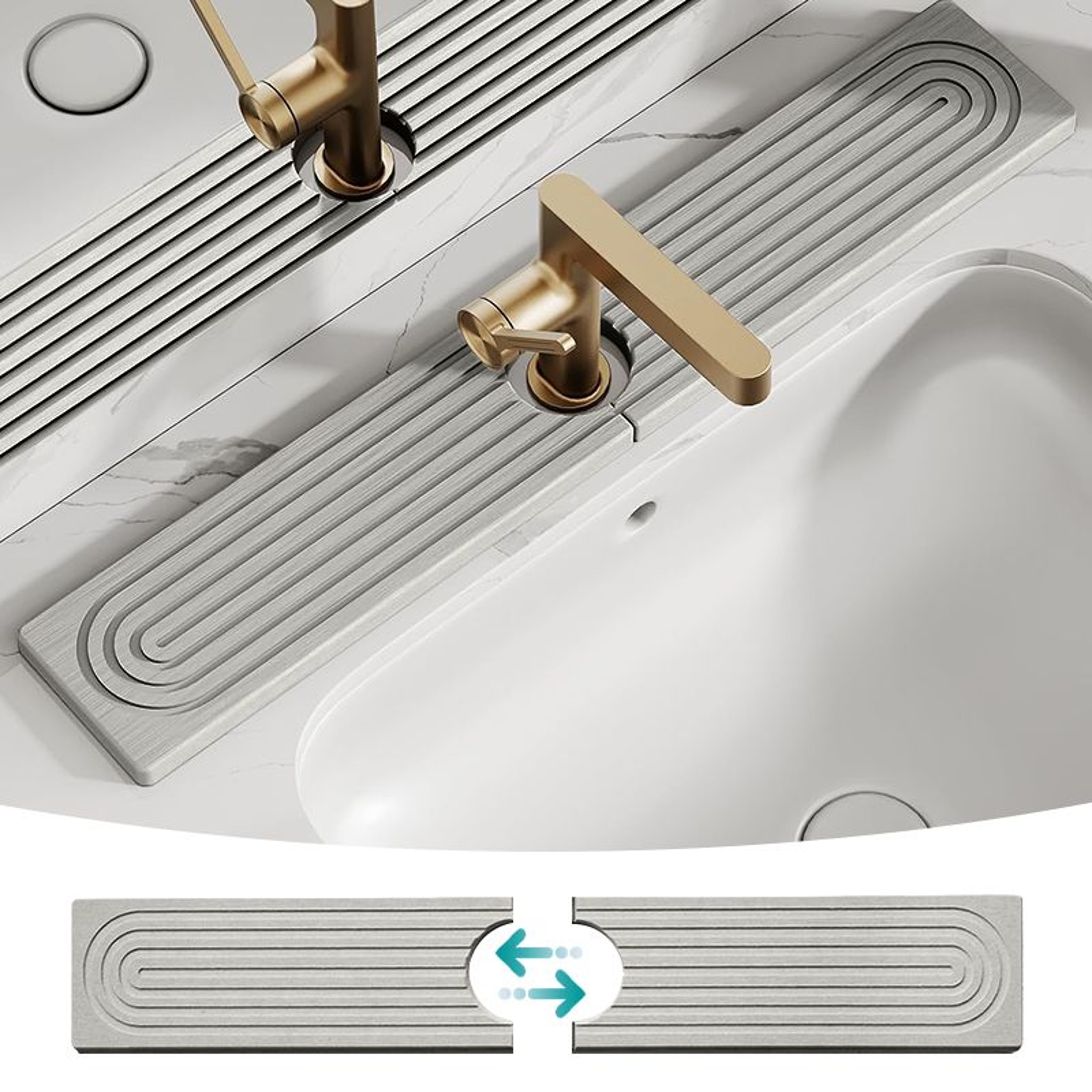 FastDrying Diatomite Sink Faucet Mat 8