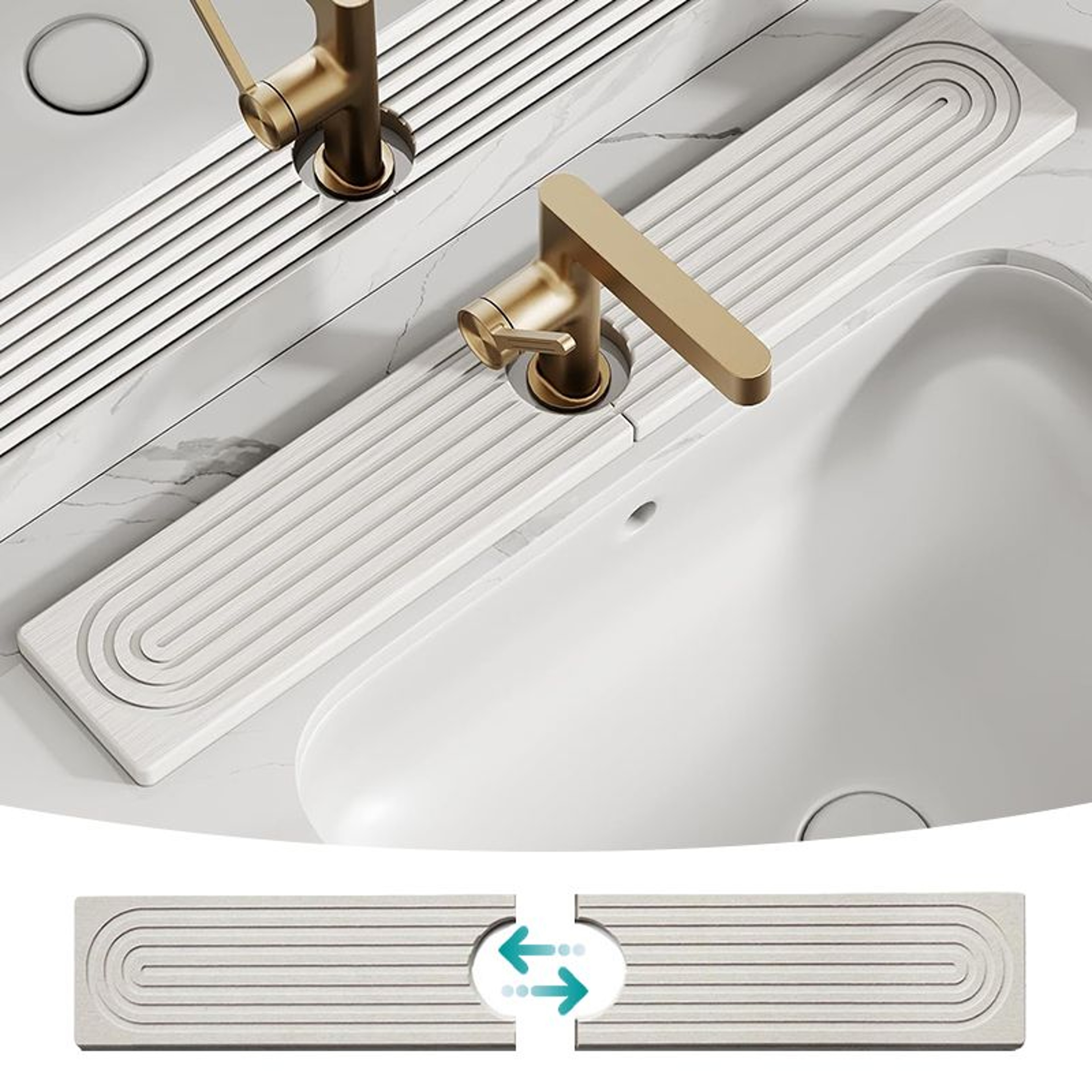 FastDrying Diatomite Sink Faucet Mat 7