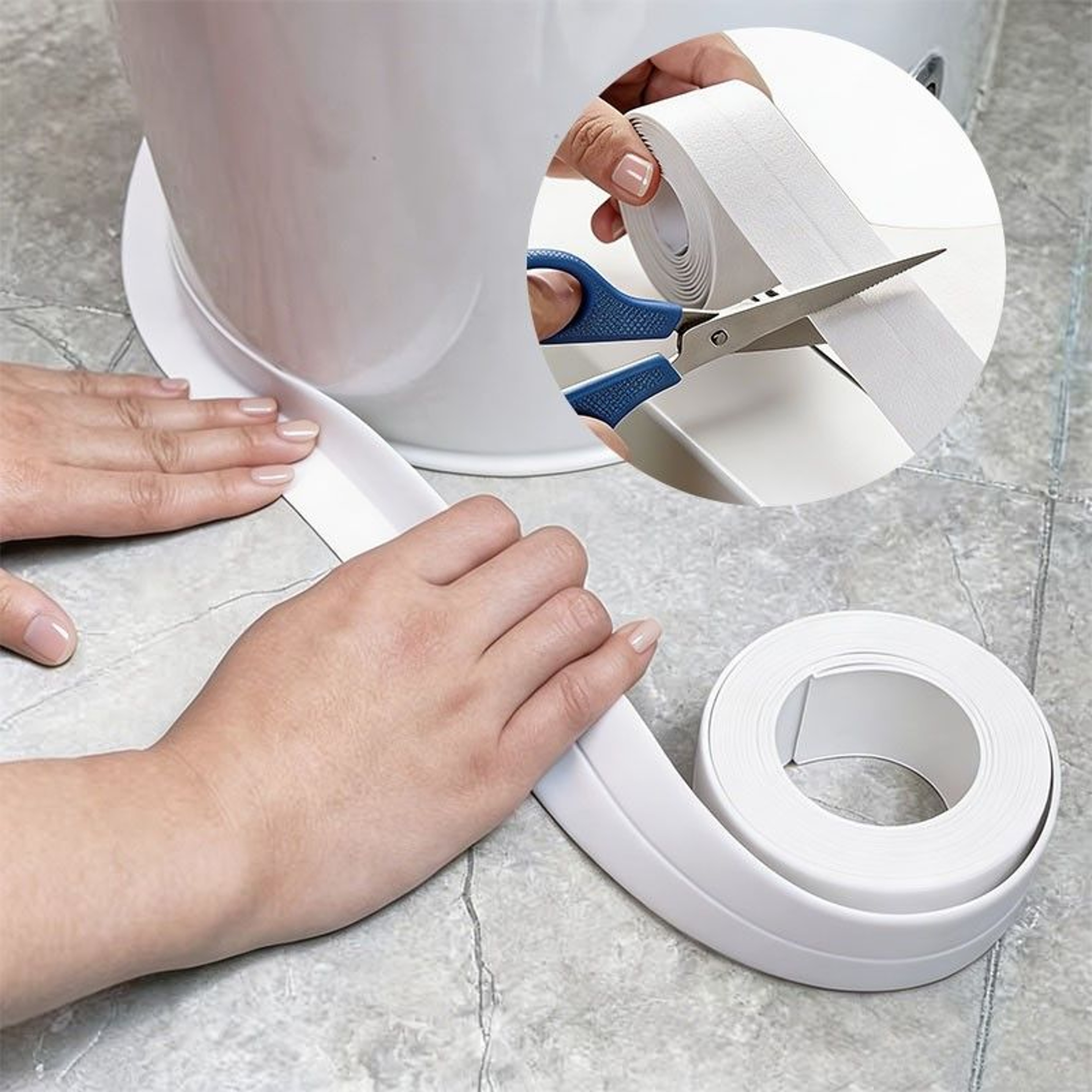 SelfAdhesive Waterproof PVC Sink Edge Caulk Tape 3
