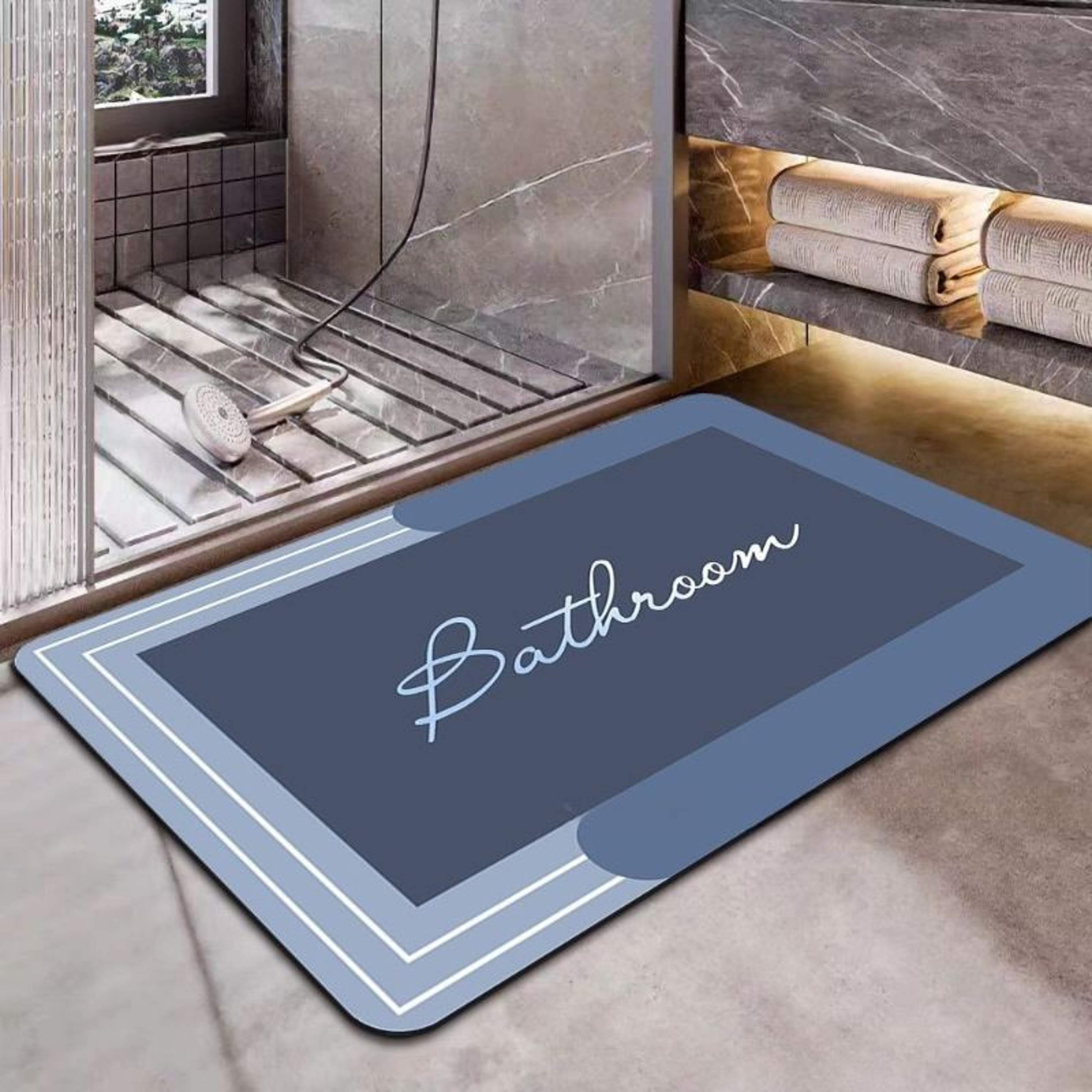 Simple Modern Diatomite Absorbent NonSlip Floor Mat 5