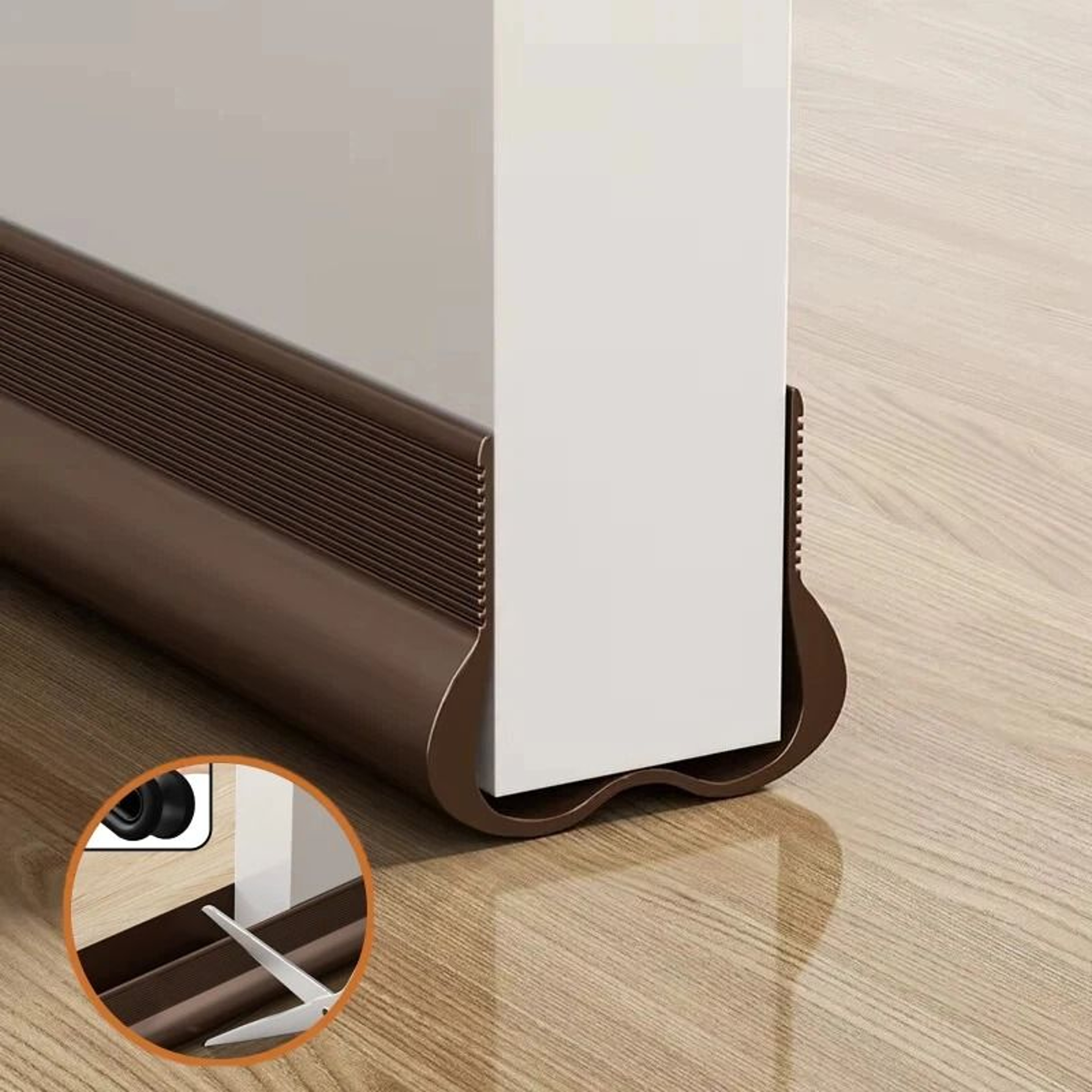 Cuttable Flexible Door Bottom Draft Stopper  Weather Strip 0