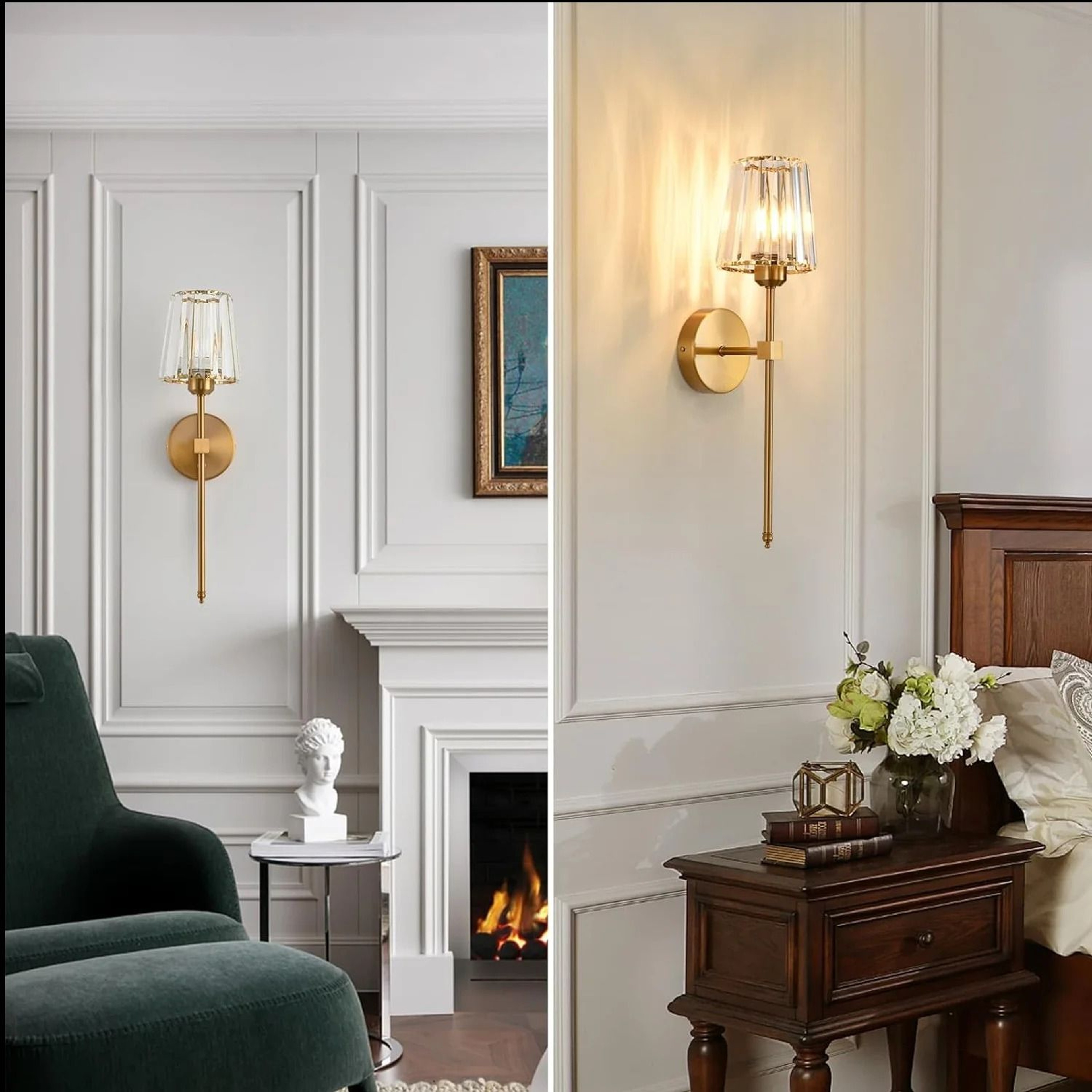 Modern Crystal LED Wall Light Sconce 4