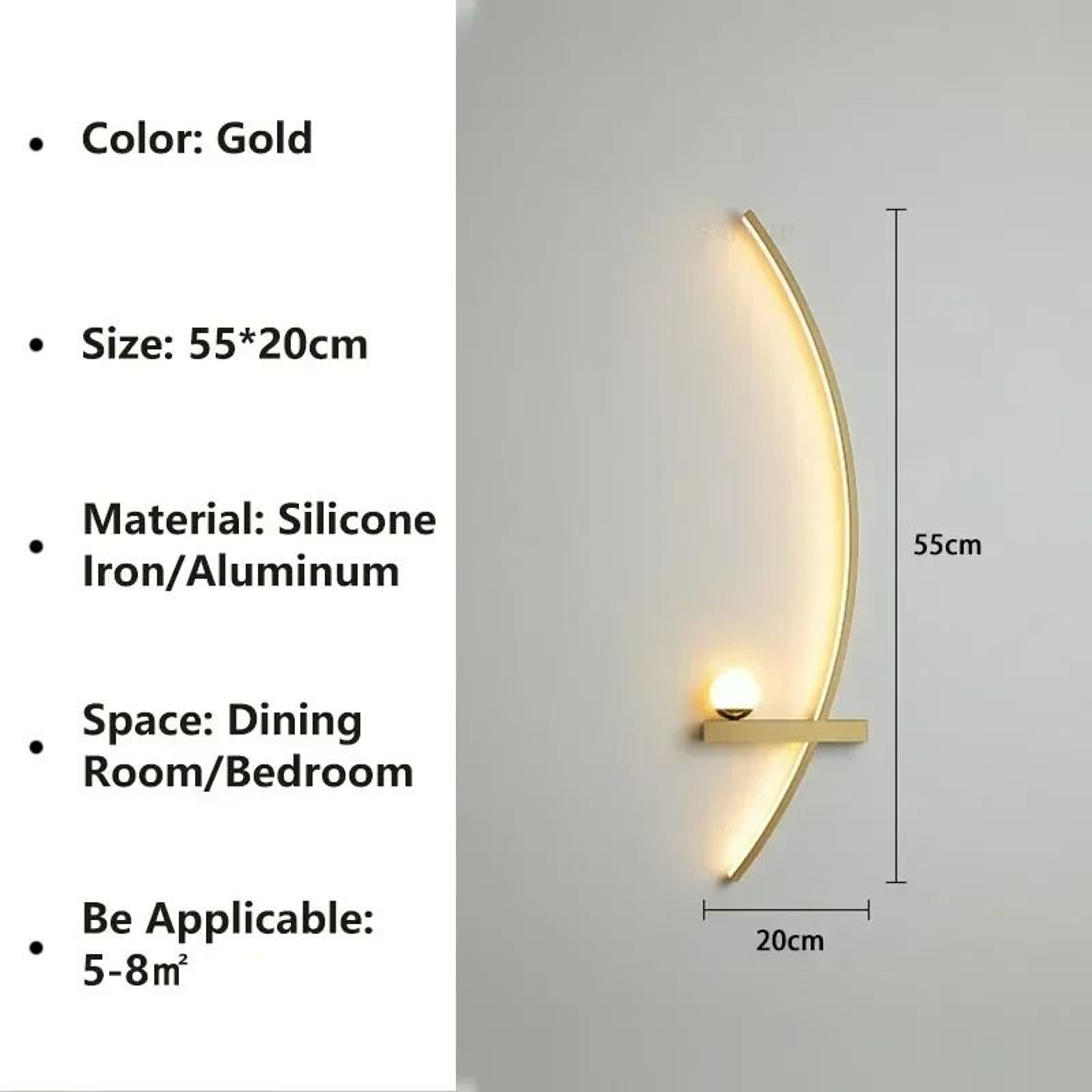 Nordic Striped LED Wall Sconce 9