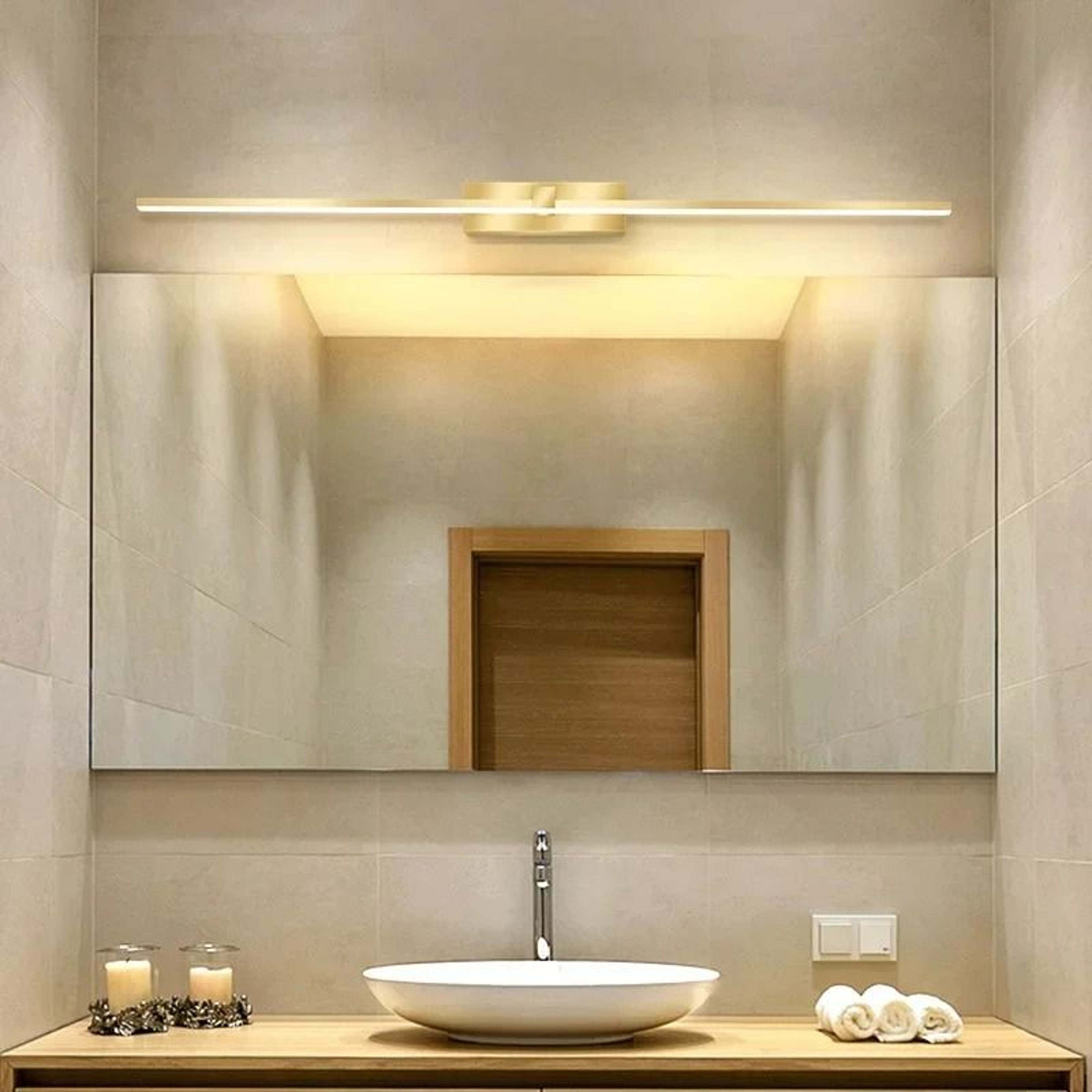 Modern LED Bathroom Mirror Line Wall Sconce 3