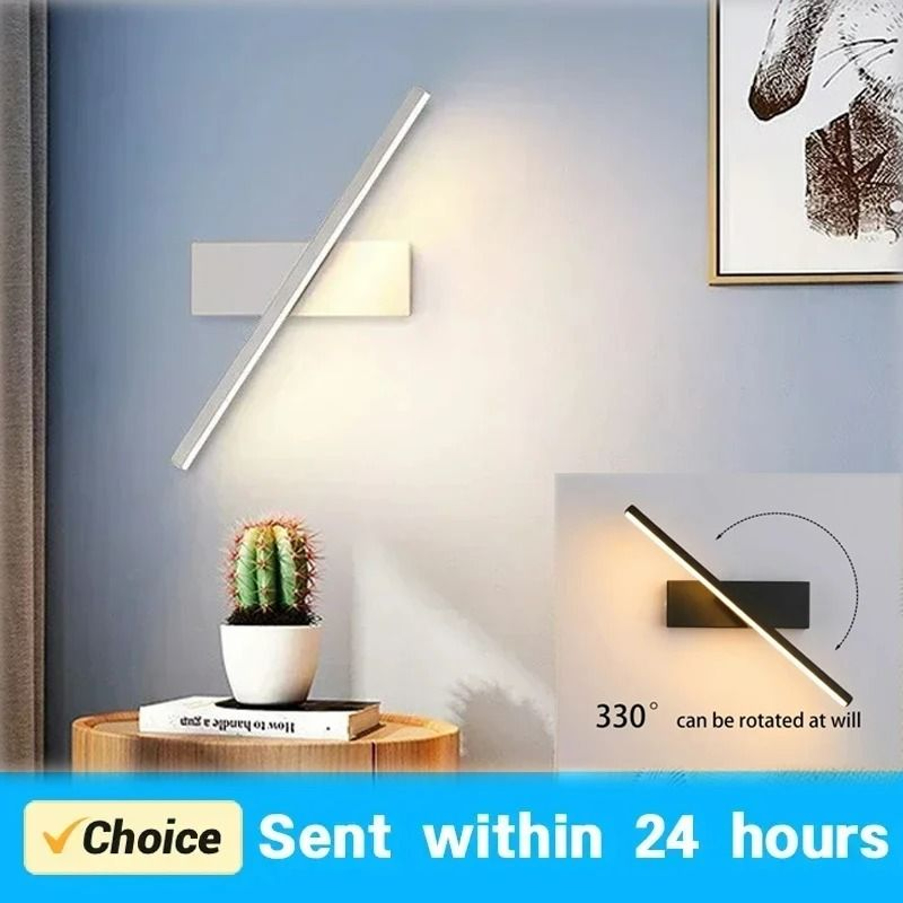 Modern Rotatable LED Mirror Wall Sconce 2