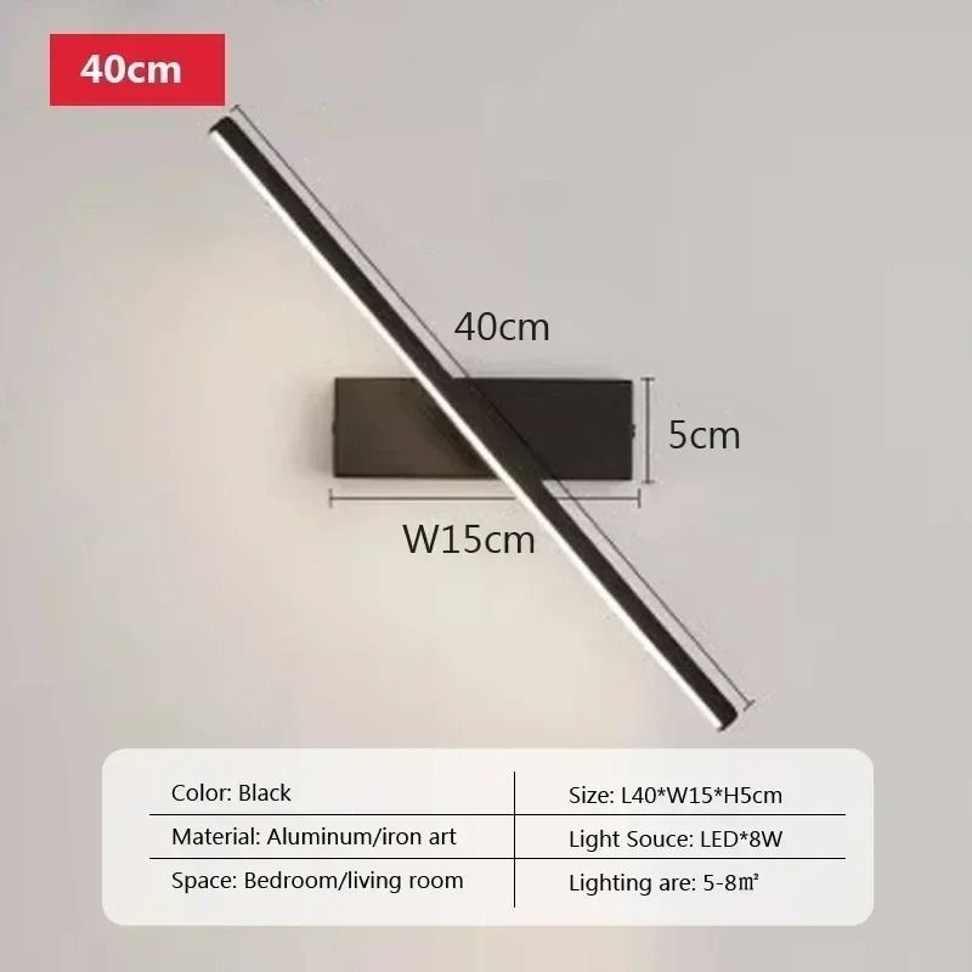 Modern Rotatable LED Mirror Wall Sconce 9