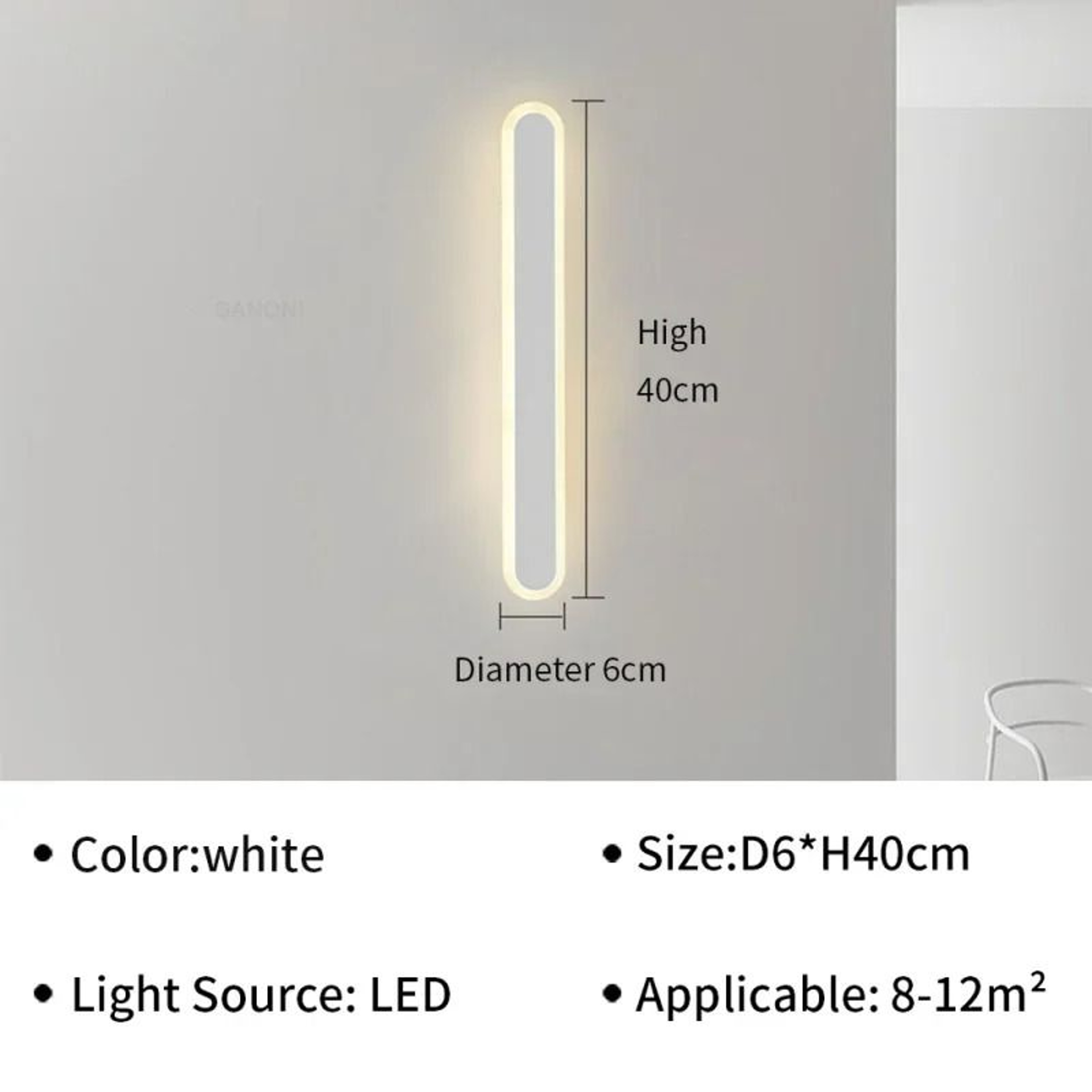 Modern Linear Ambient Wall Sconce 9