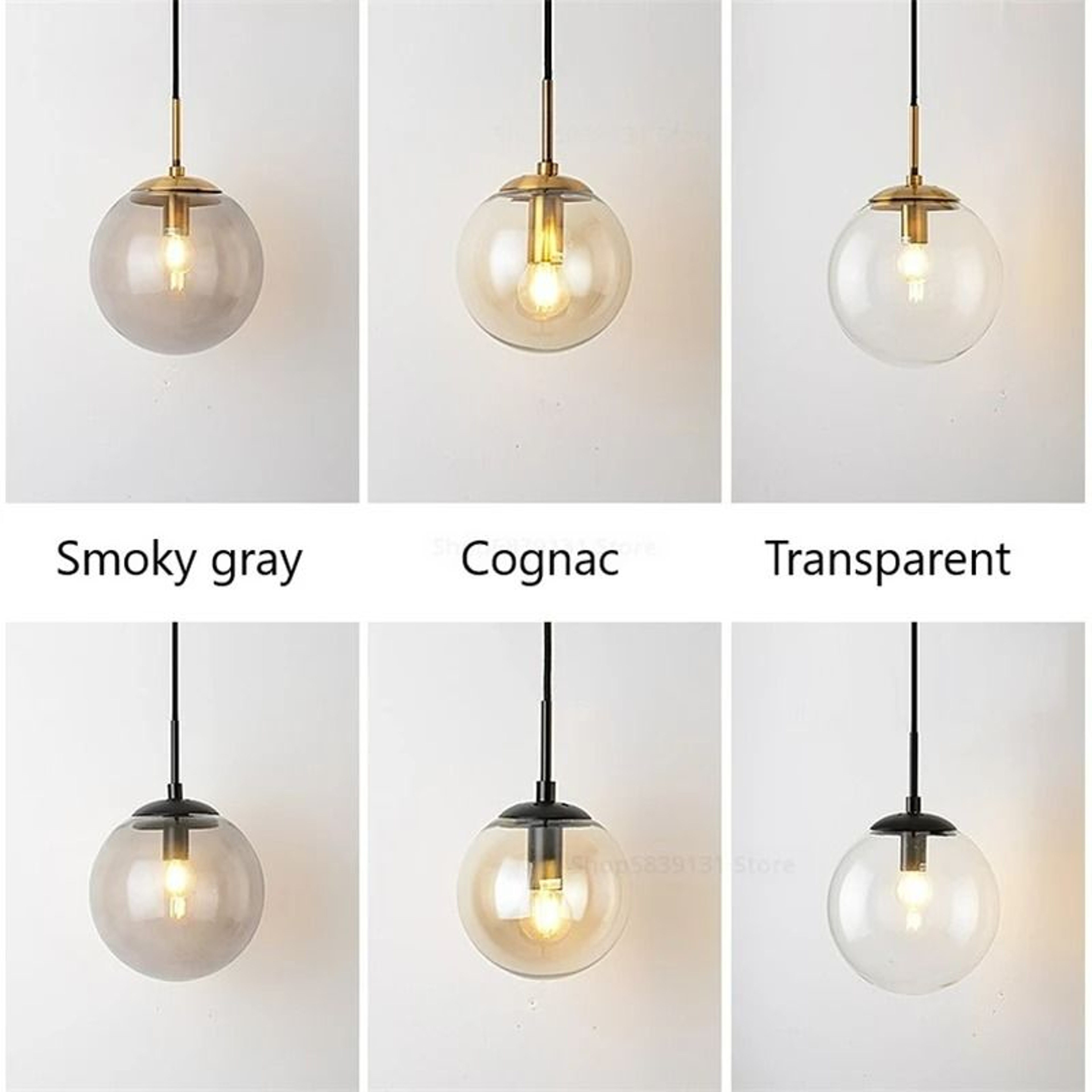 Nordic Modern Vintage Glass Globe Wall Sconce 4