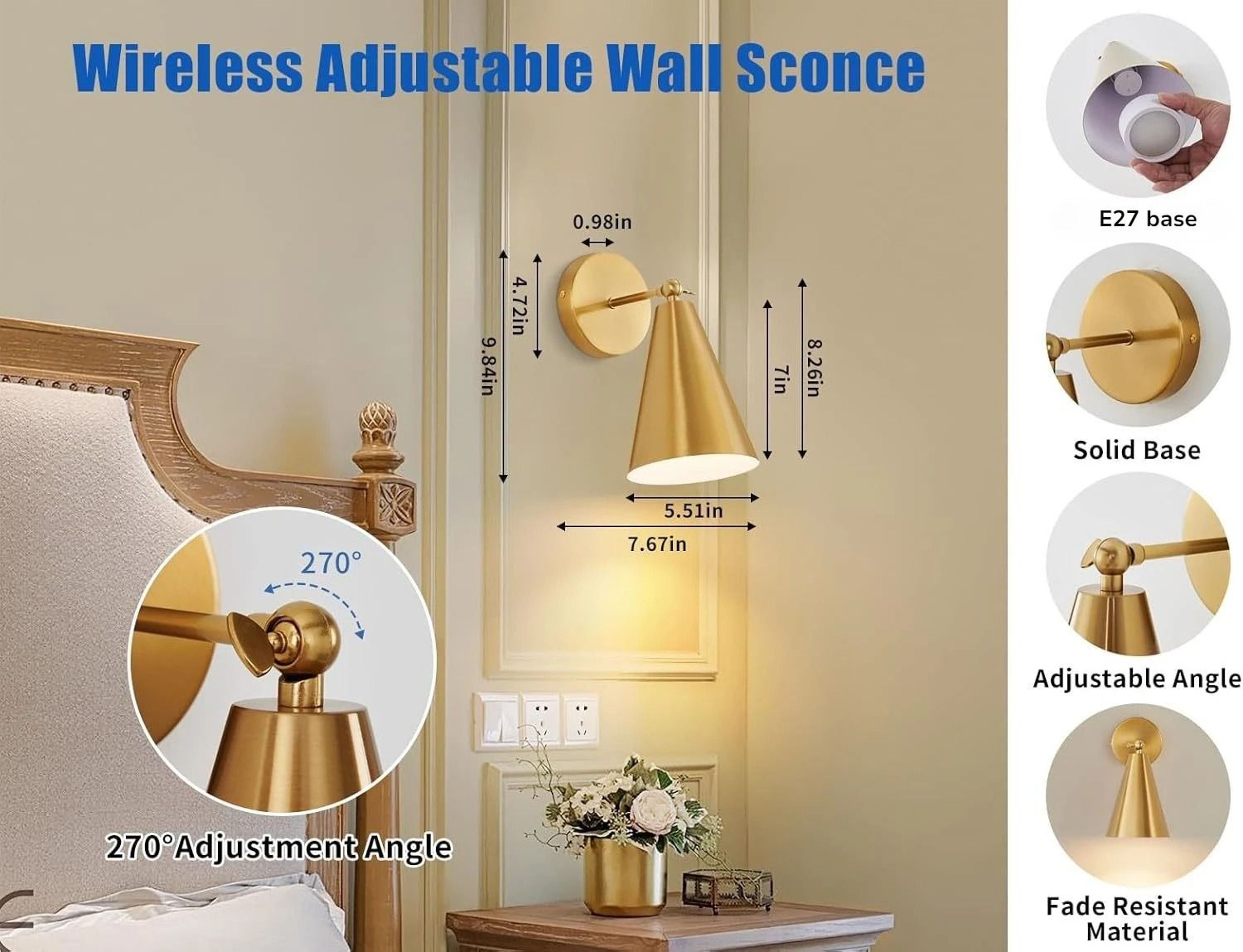 Modern Wrought Iron Wall Sconce 8