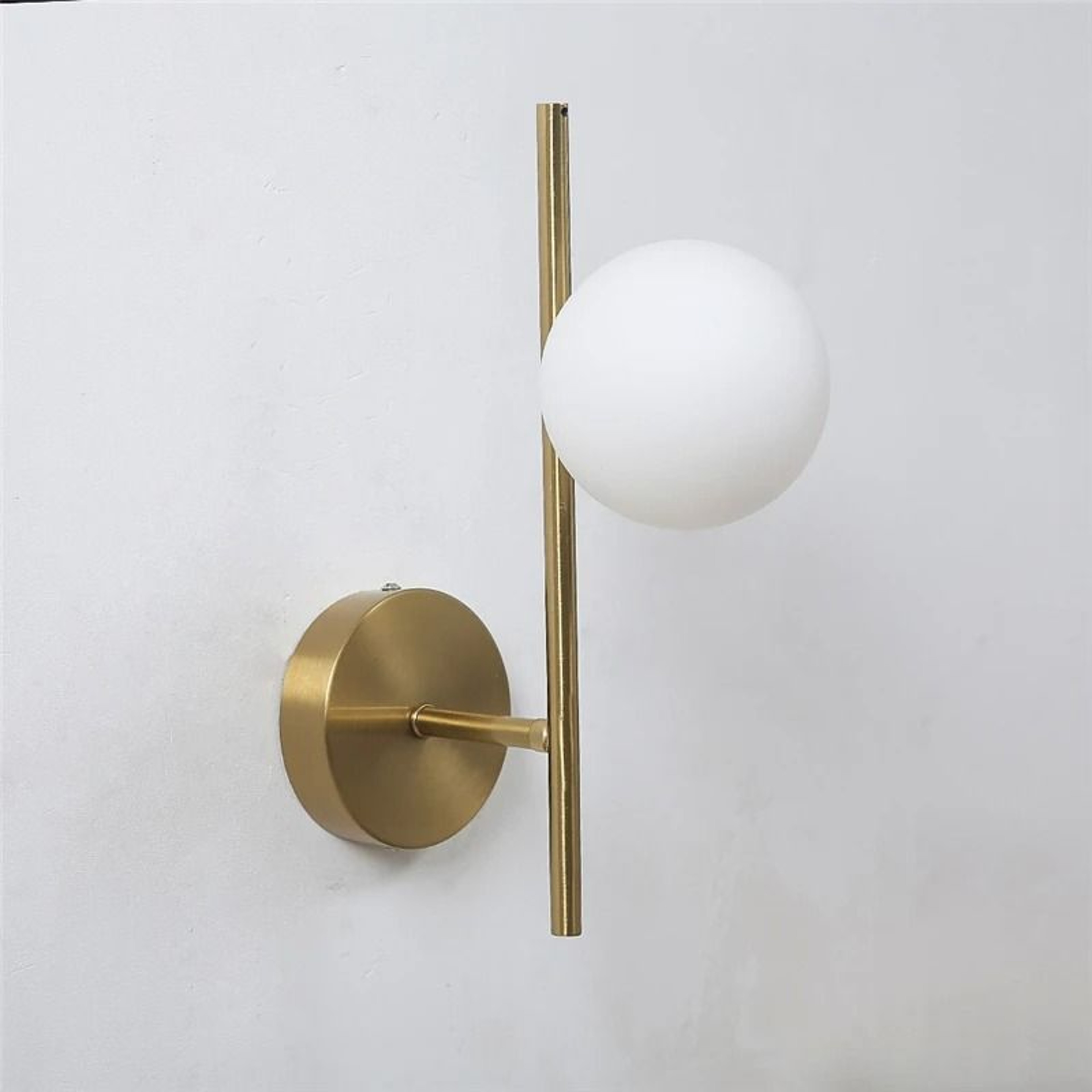 Modern Golden Double Glass Ball Wall Sconce 6