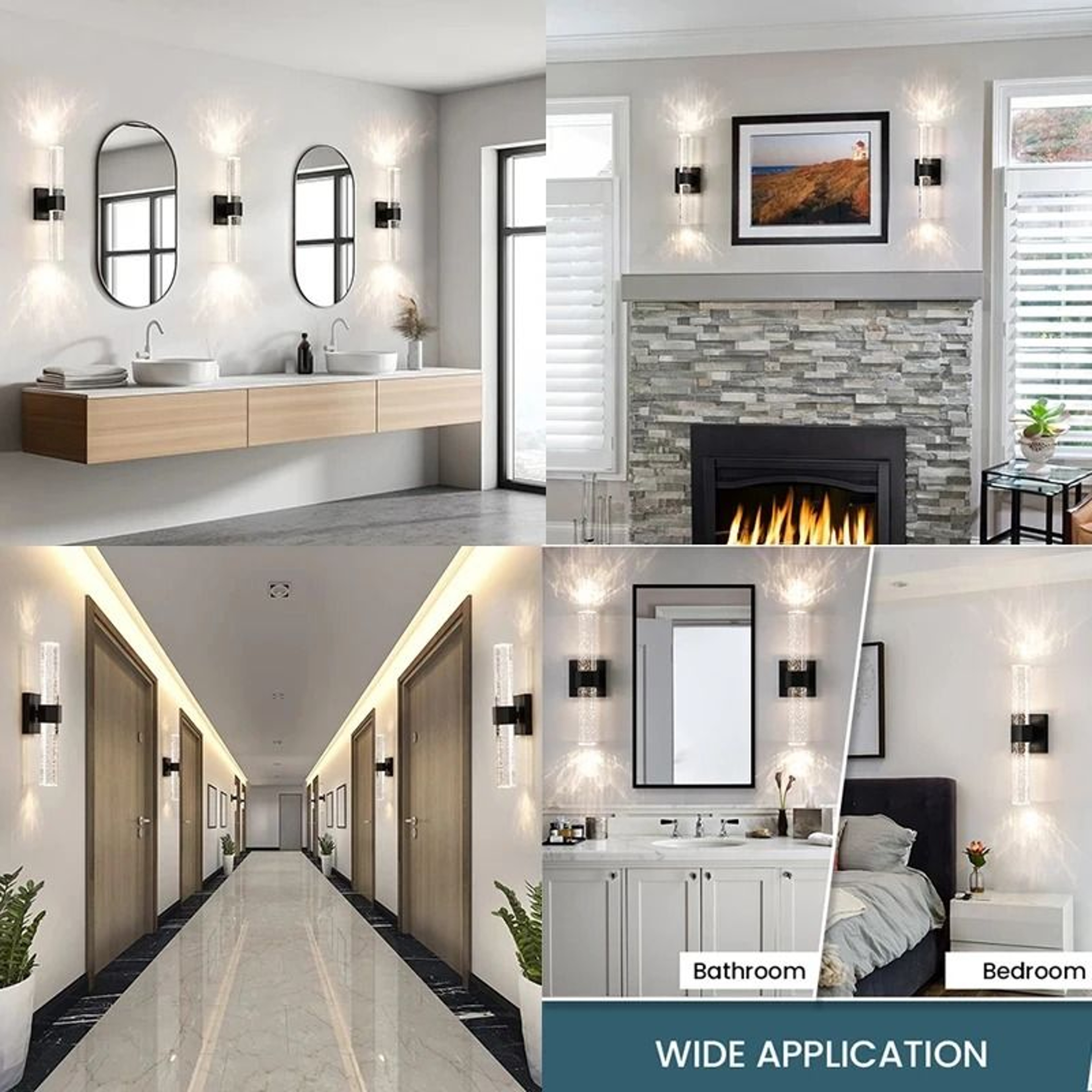 Modern Bubble Crystal LED Wall Sconce 4