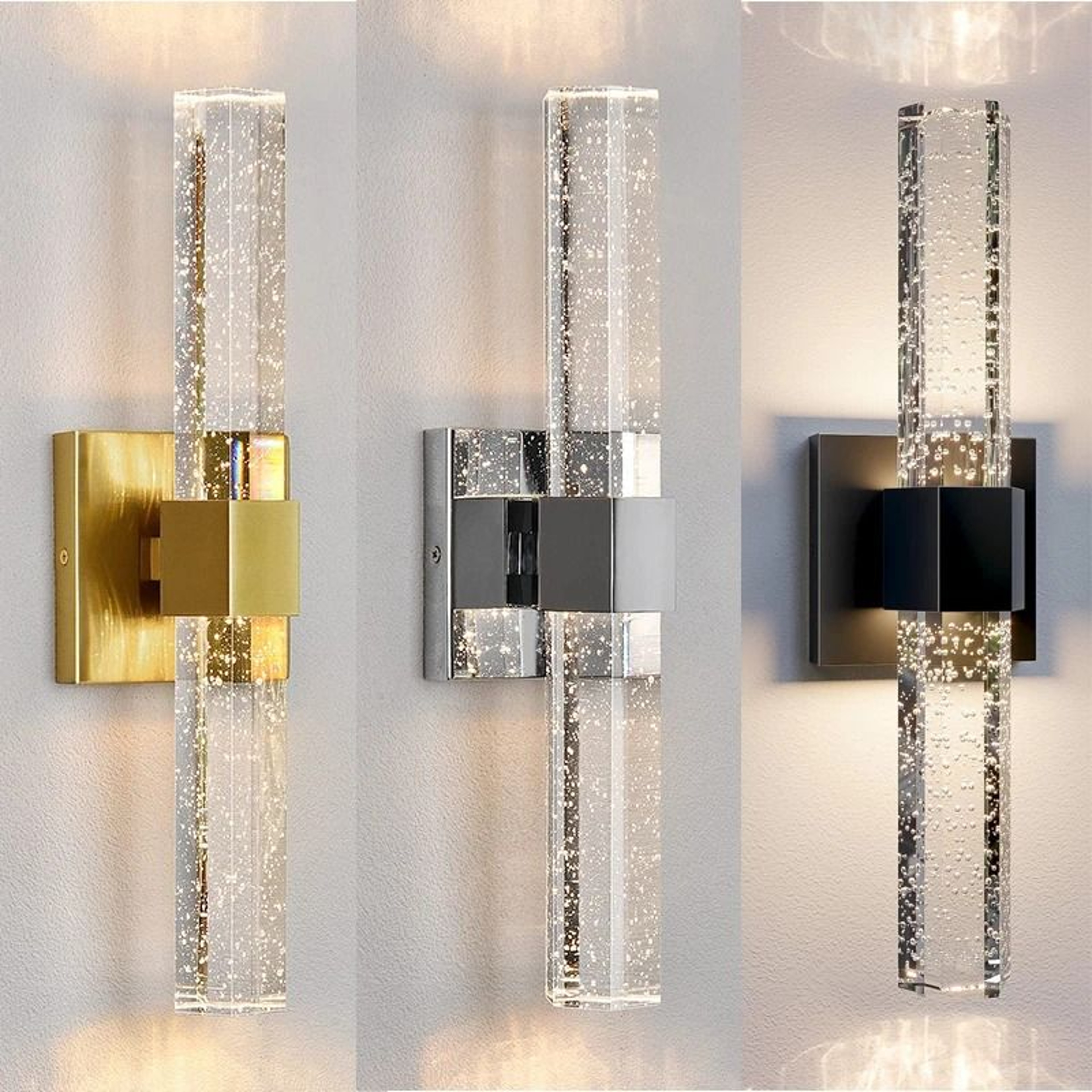 Modern Bubble Crystal LED Wall Sconce 0