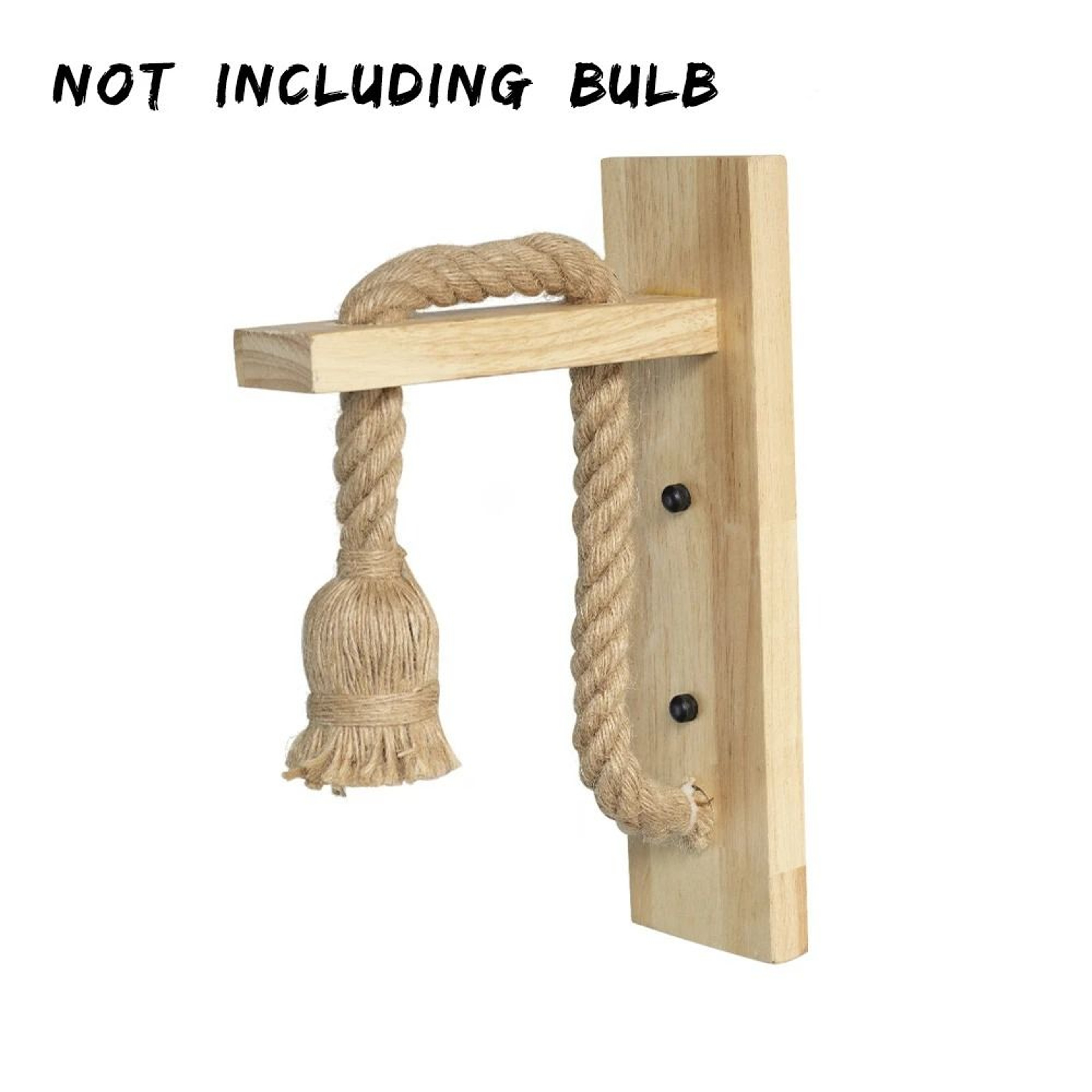Retro Hemp Rope  Wood Wall Sconce 7