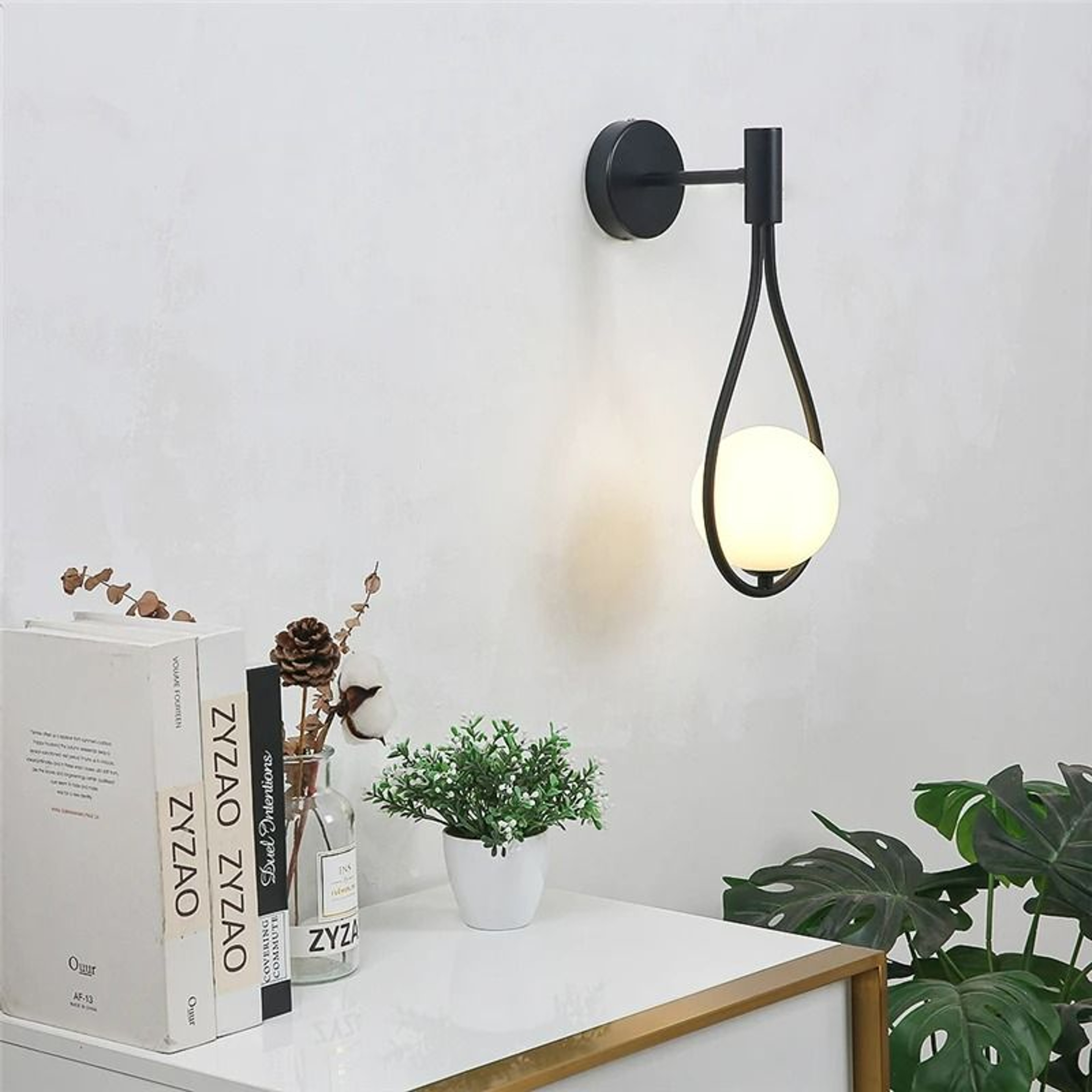 Nordic Water Drop Glass Ball Wall Sconce 2