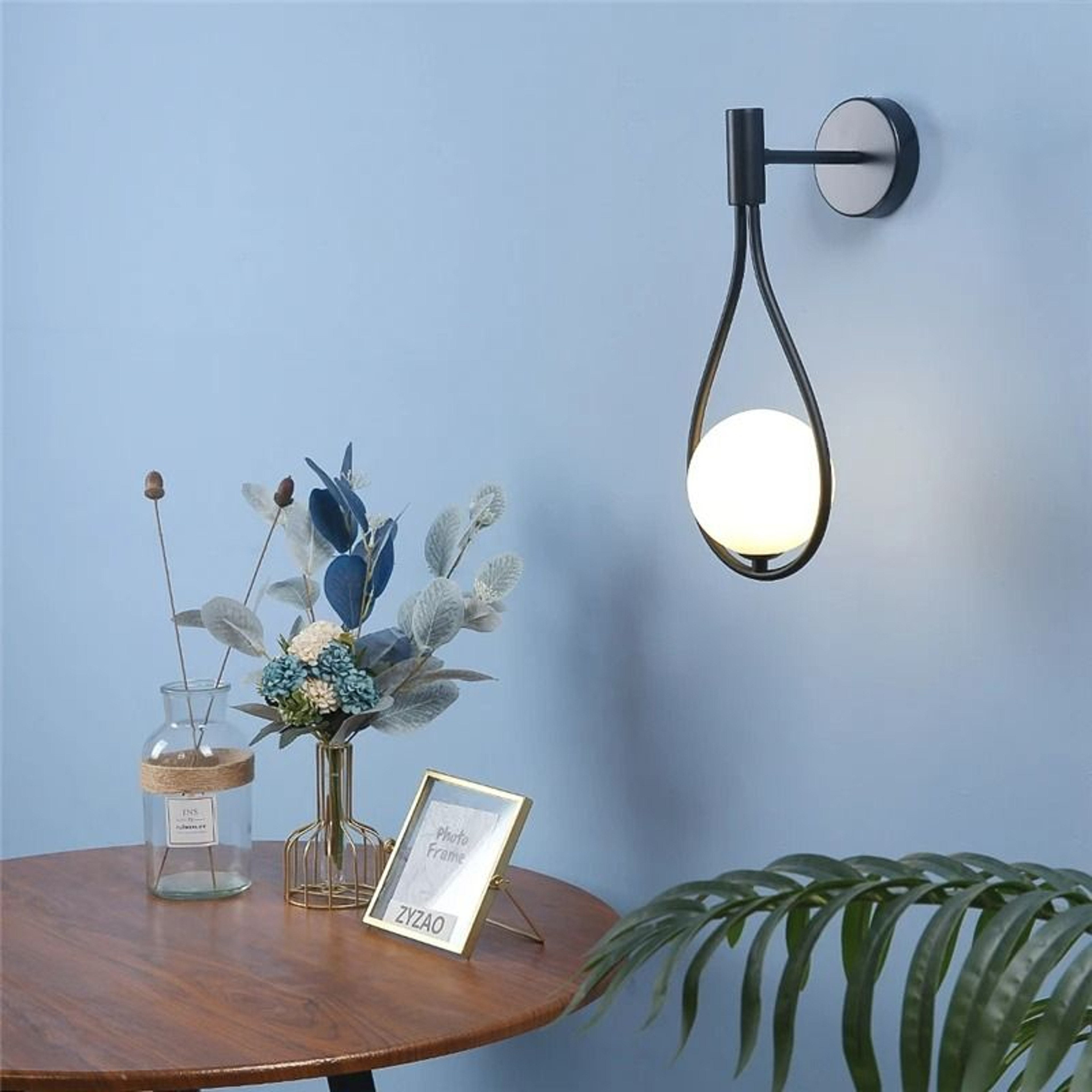 Nordic Water Drop Glass Ball Wall Sconce 4