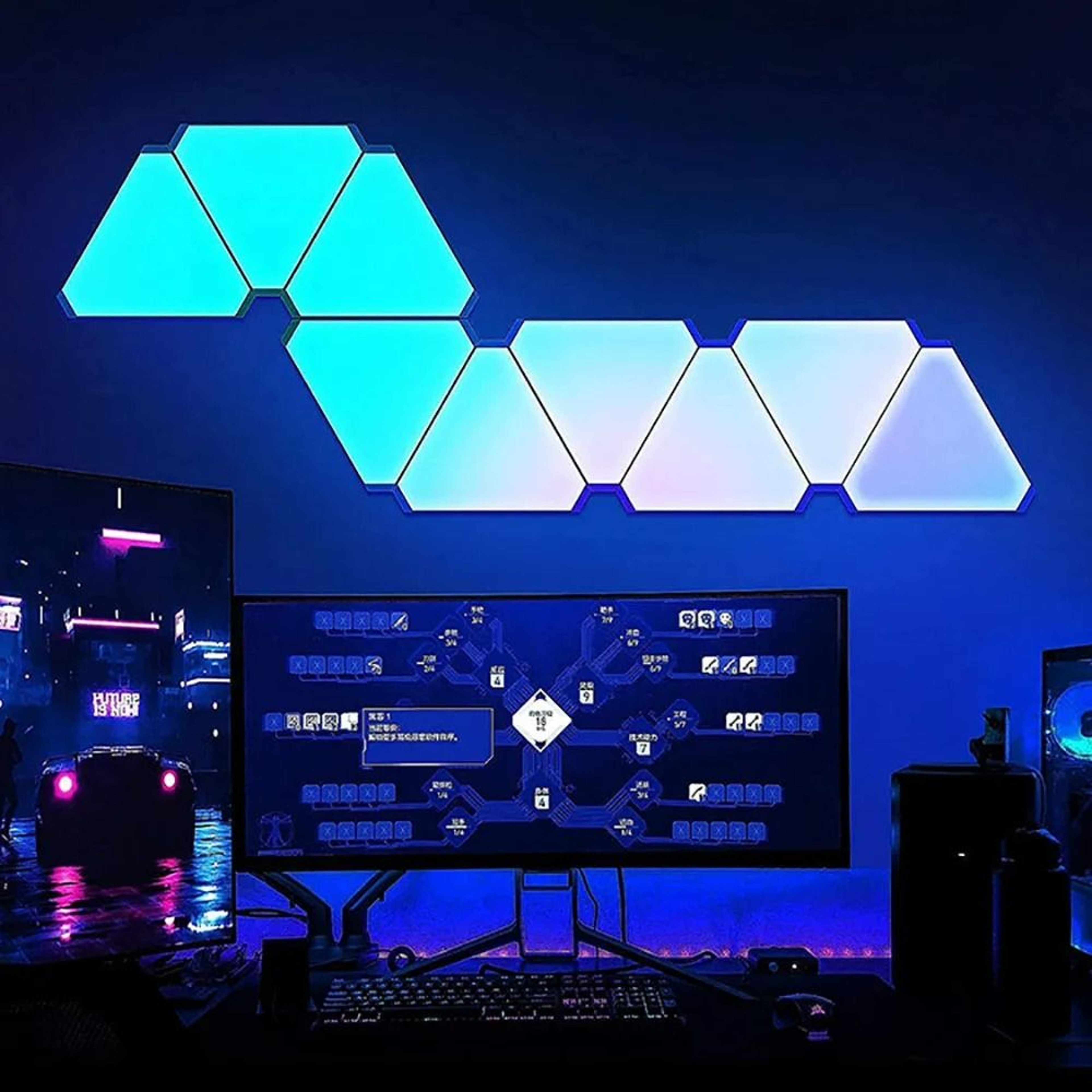 Smart RGB LED Triangular Quantum Light 1