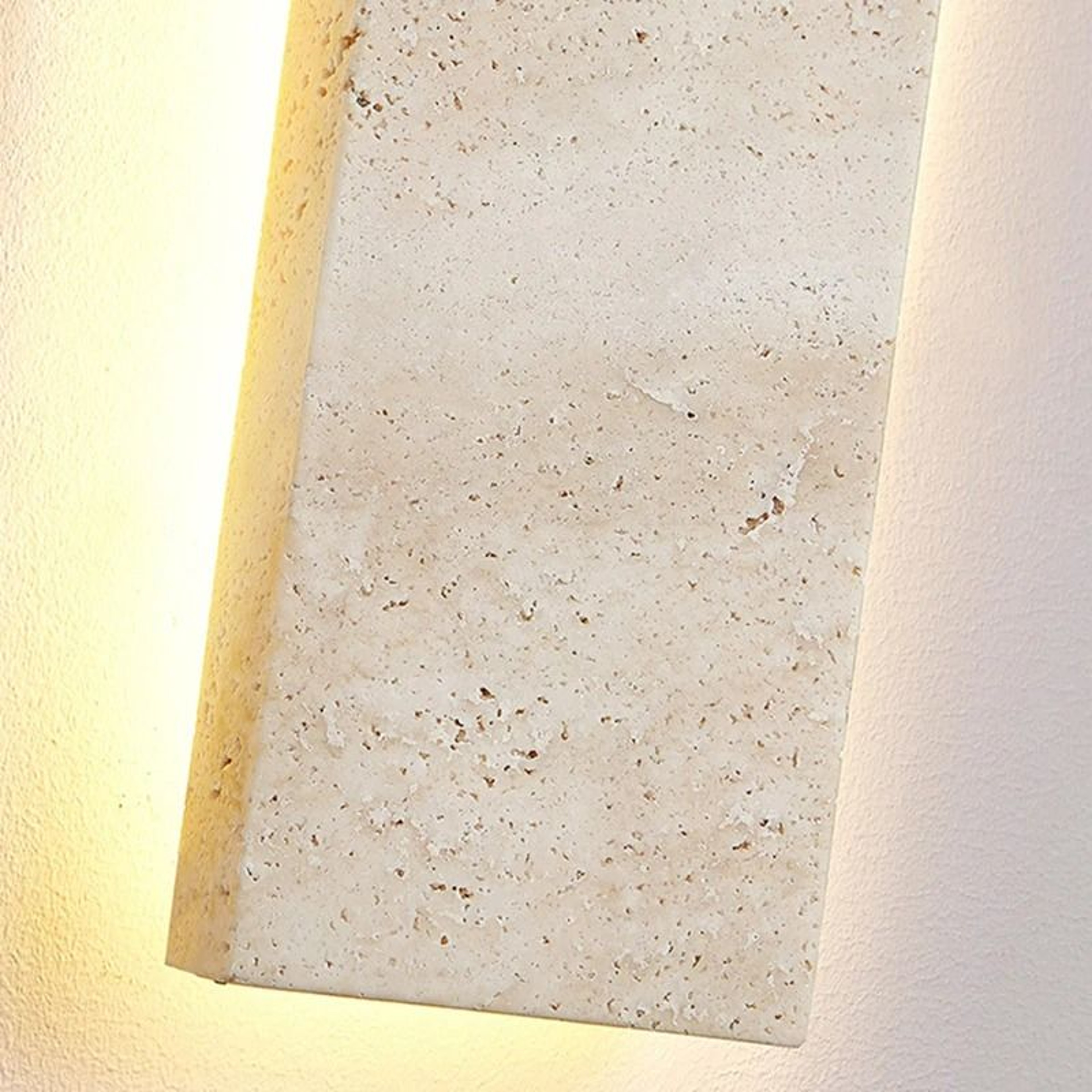 Modern Rectangle  Oval Natural Stone LED Wall Sconce 4