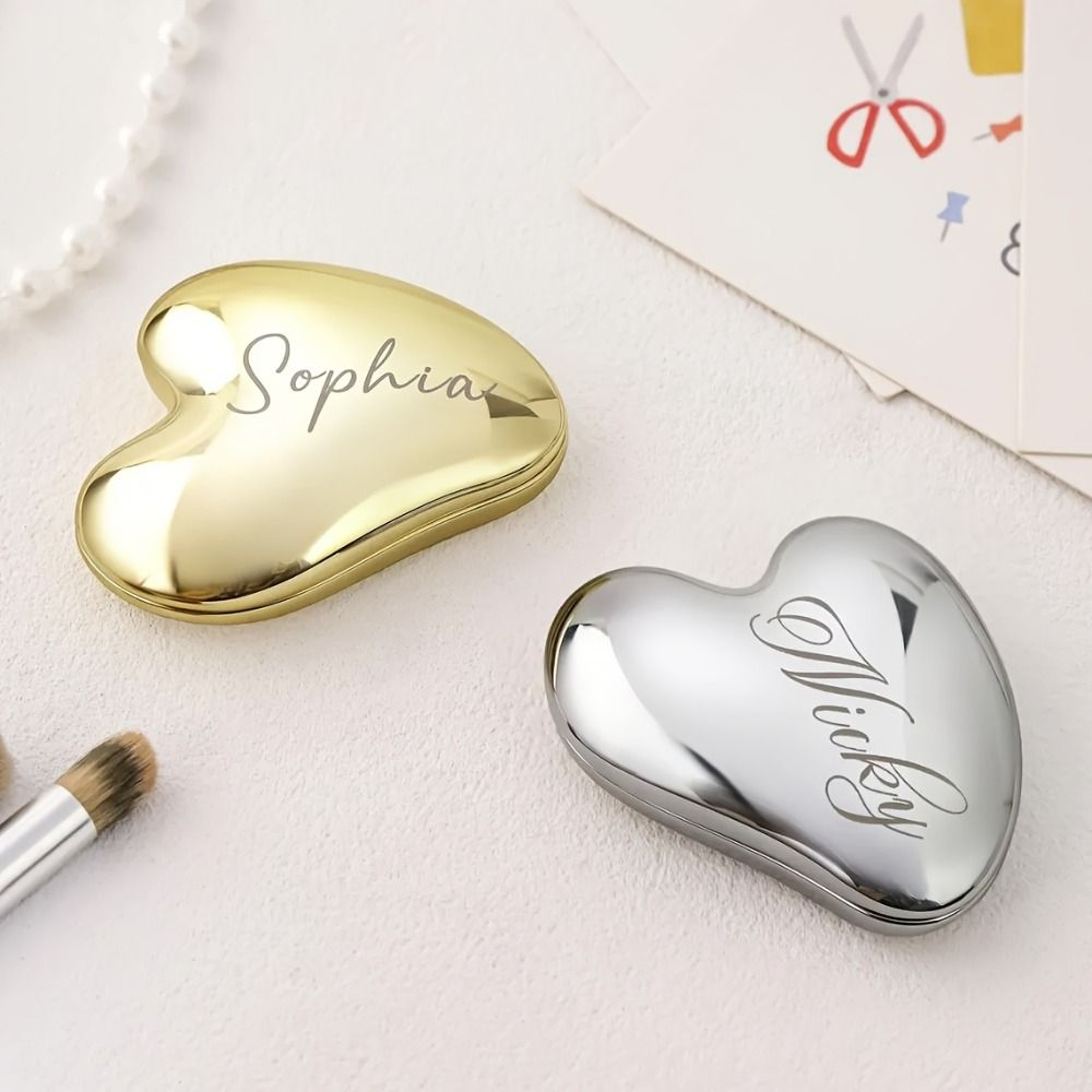 Personalized Engraved Compact Pocket Mirror 3
