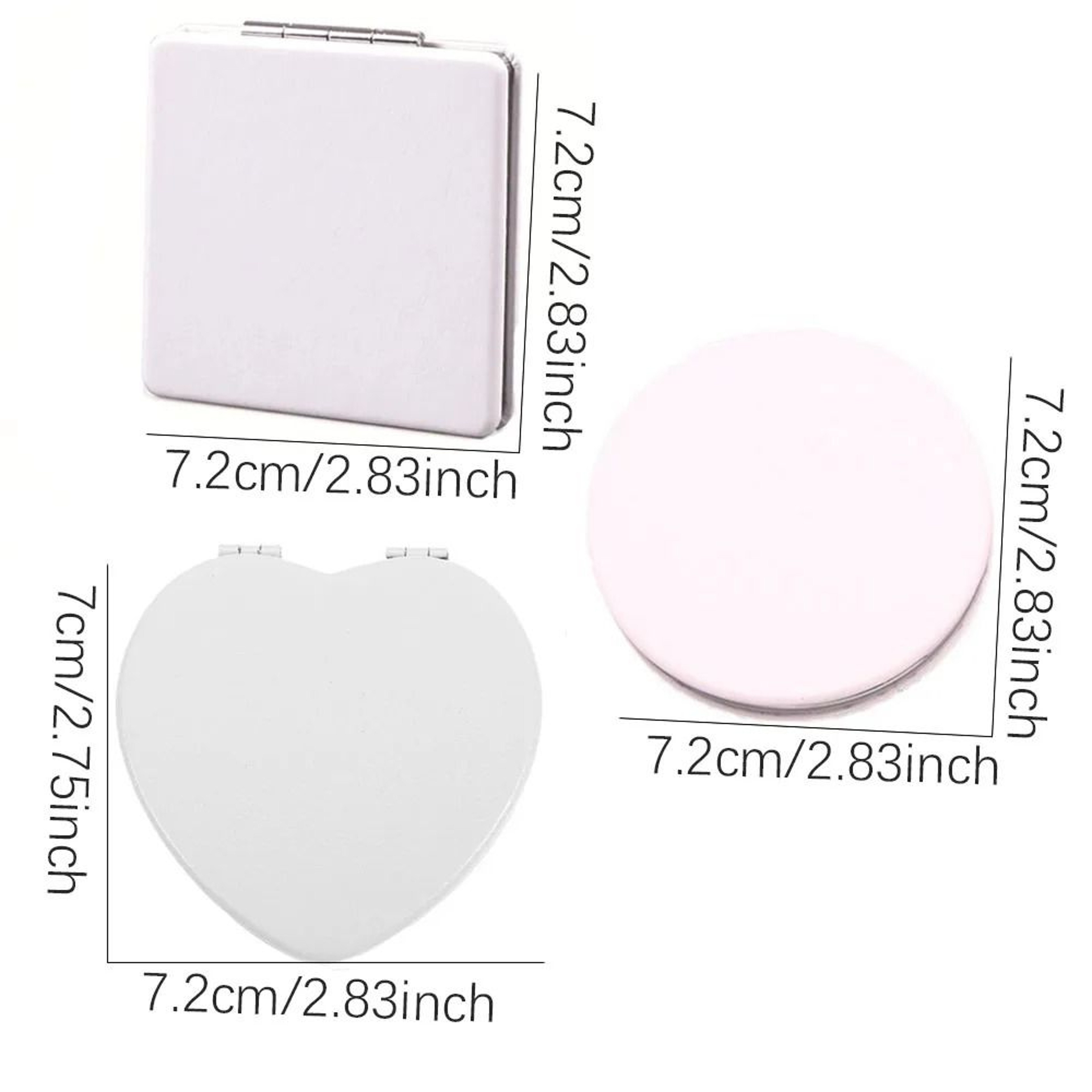 Personalized Custom Photo Leather Compact Pocket Mirror 6