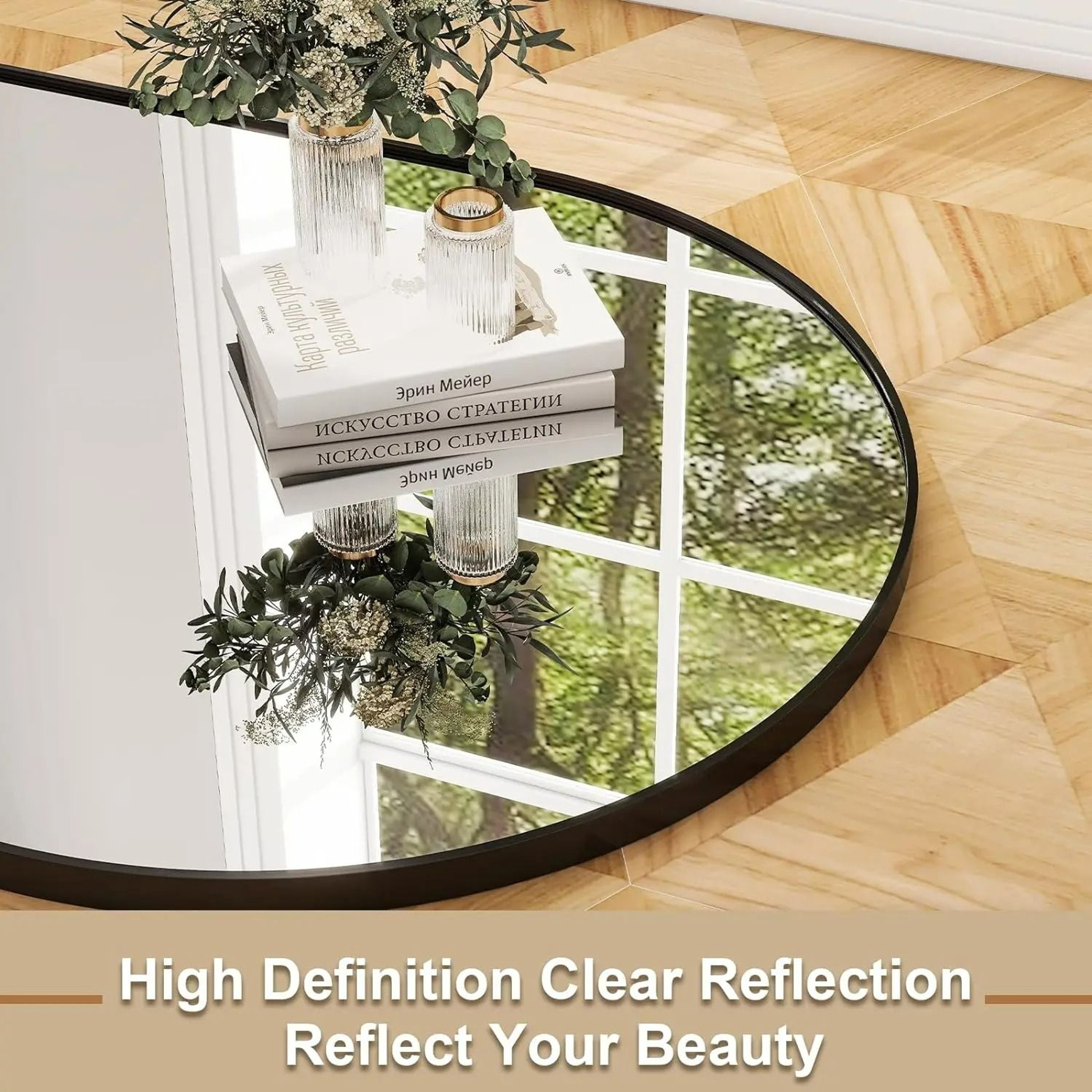 Full Length Aluminum Alloy Frame Floor Mirror 3