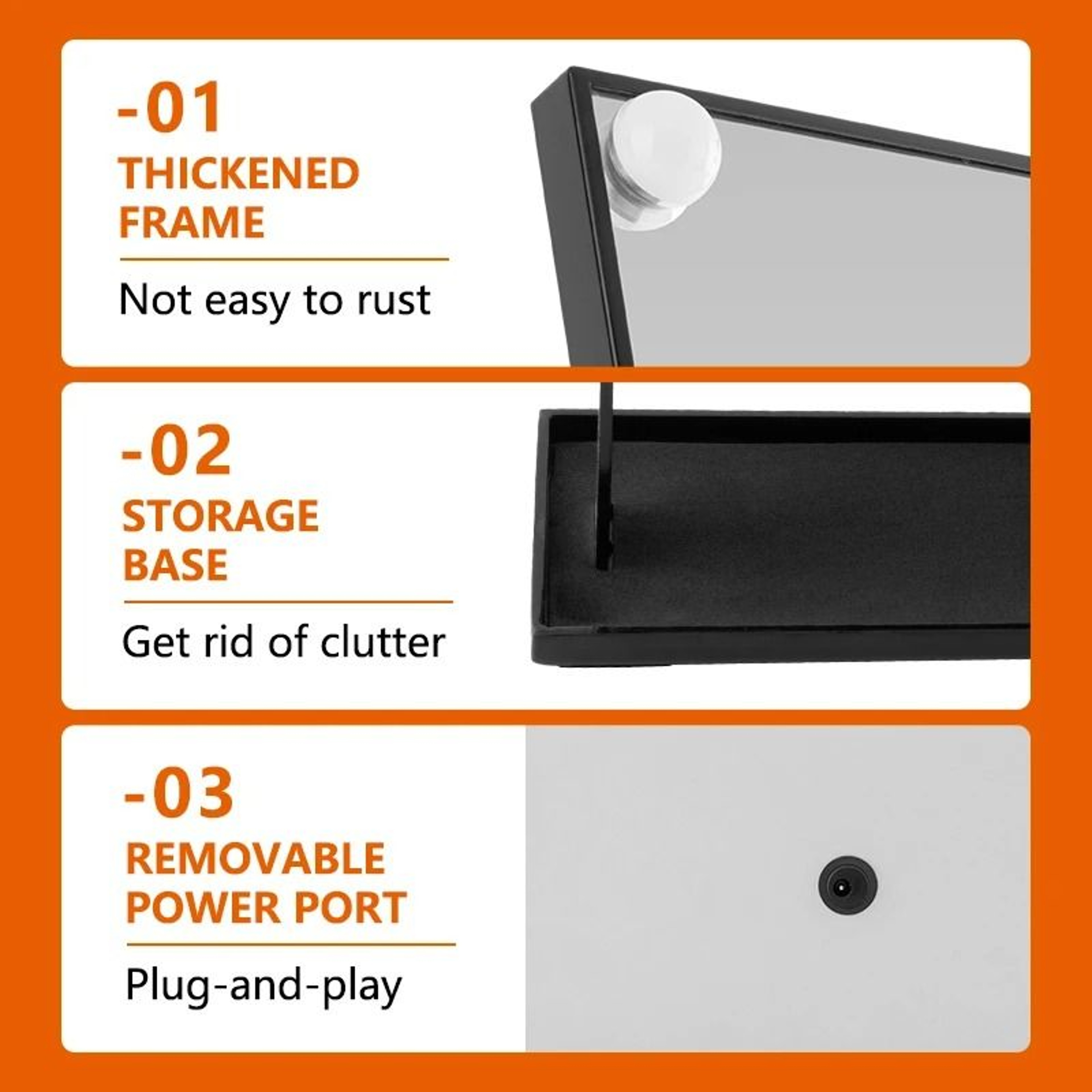 Dimmable LED Vanity Mirror Light Kit 6