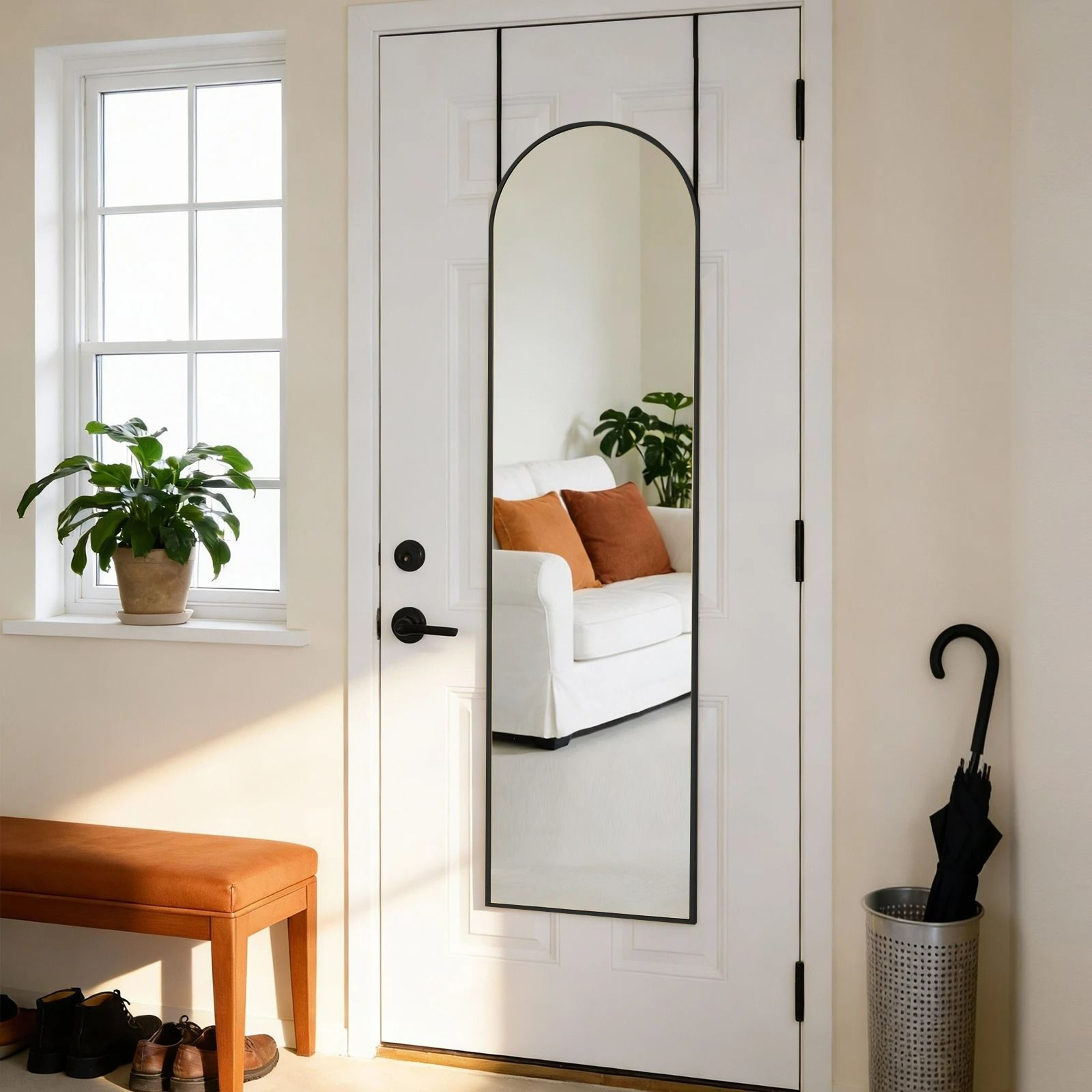 FullLength Aluminum Alloy Wall  Floor Mirror 1