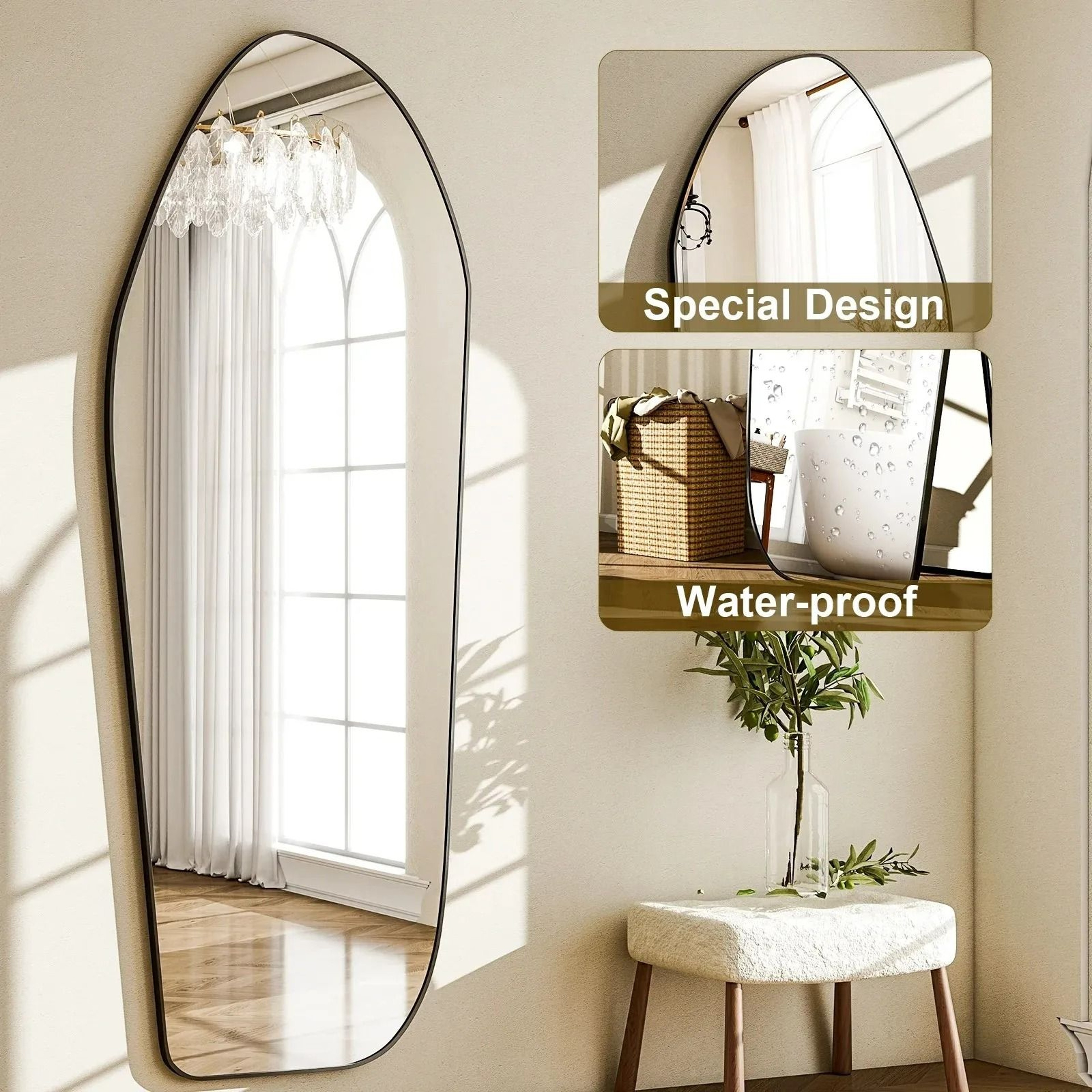 Irregular FullLength Floor Mirror 3