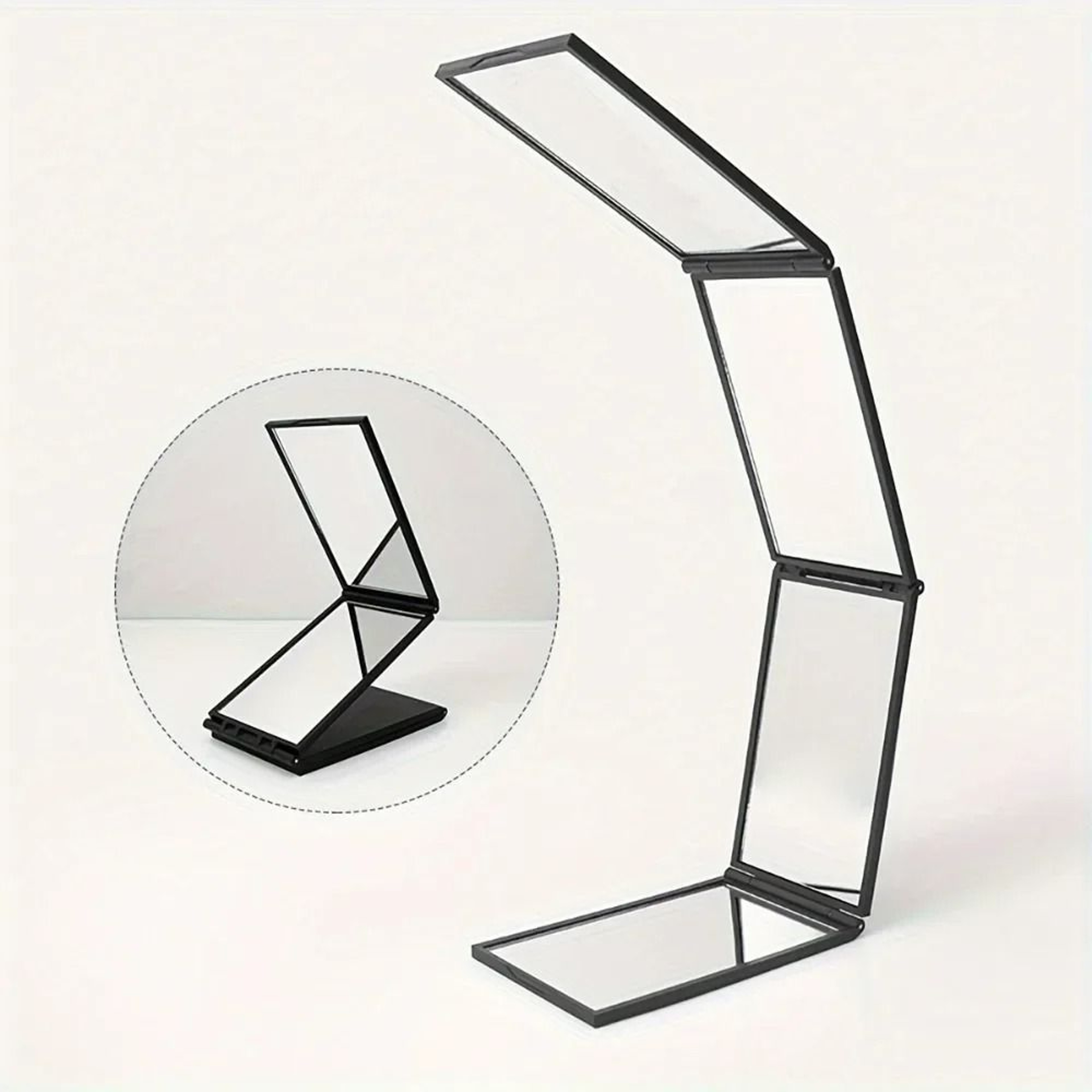 Creative Folding 4Sided MultiAngle SelfHaircut Mirror 1