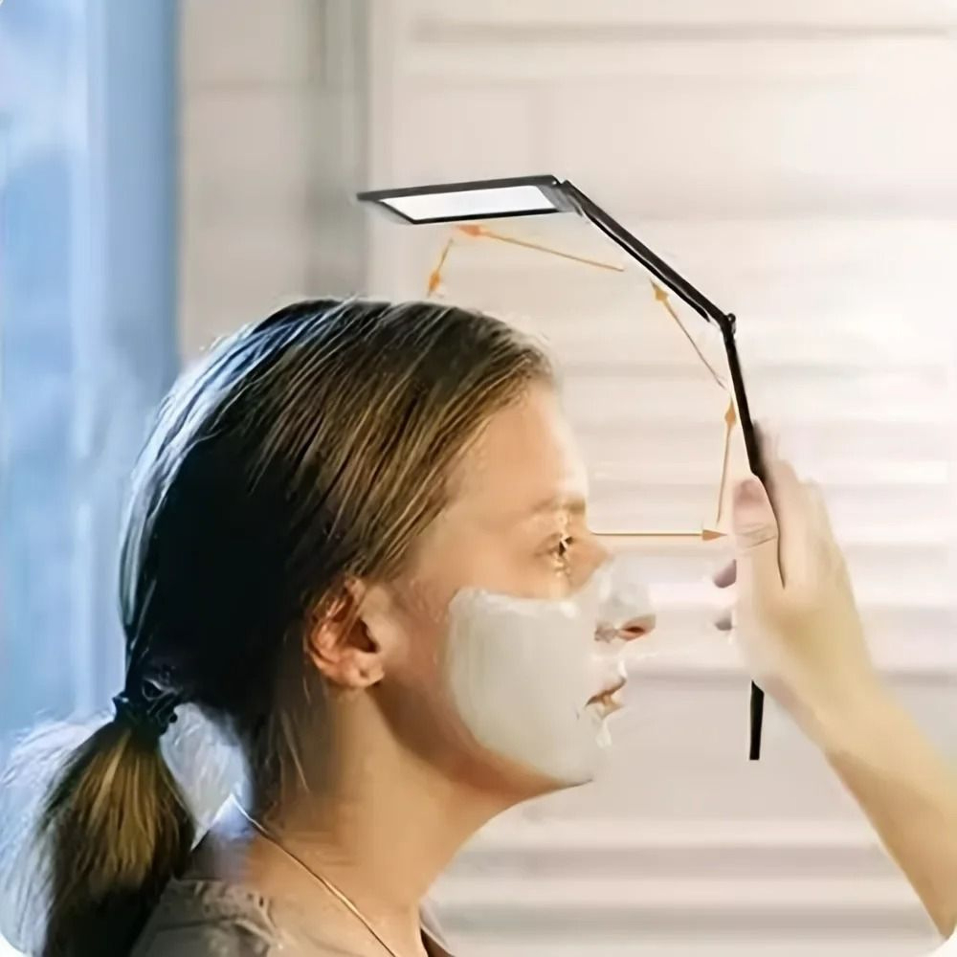 Creative Folding 4Sided MultiAngle SelfHaircut Mirror 3