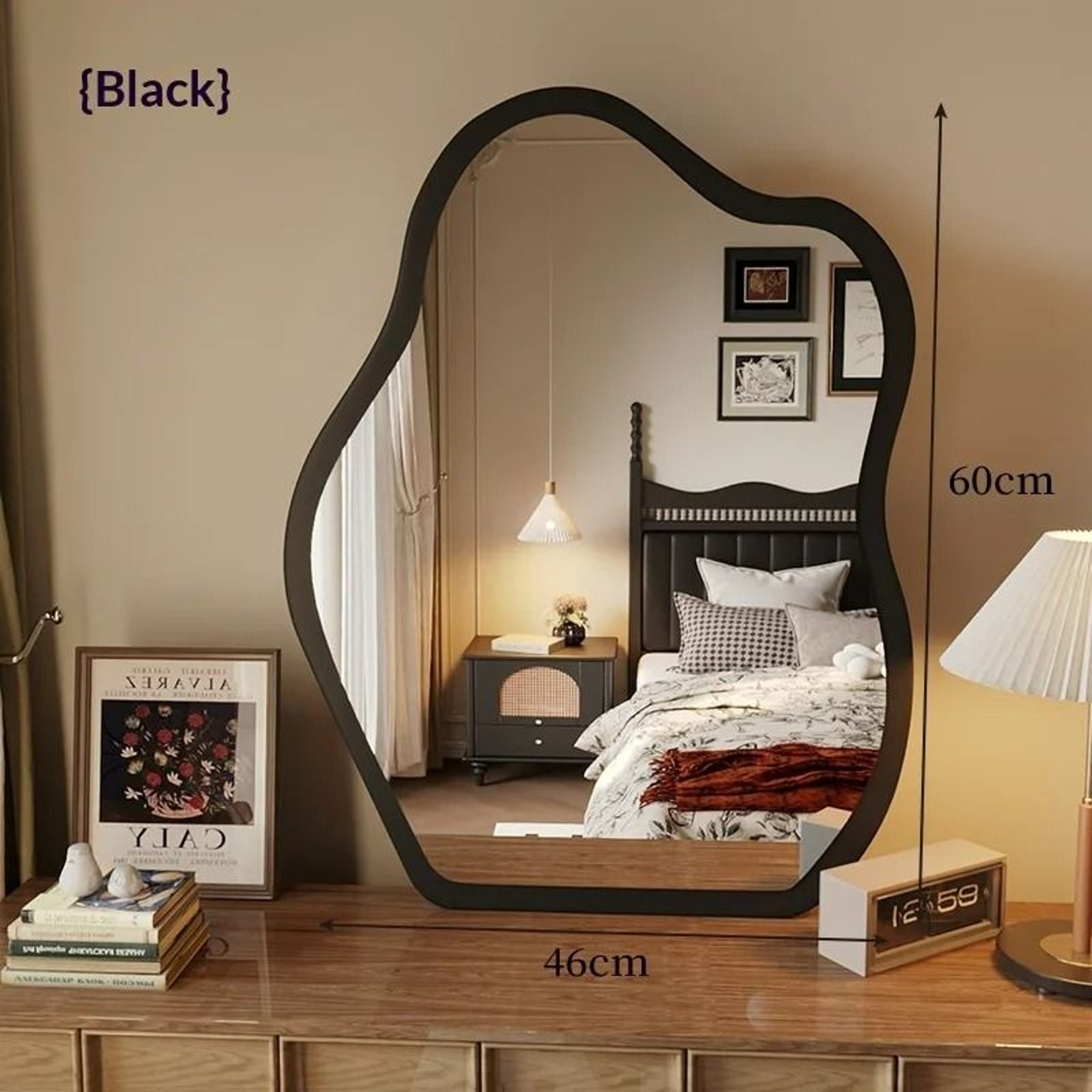 Vintage FullLength Standing Floor Mirror With Cloud Accent Gold Frame 8