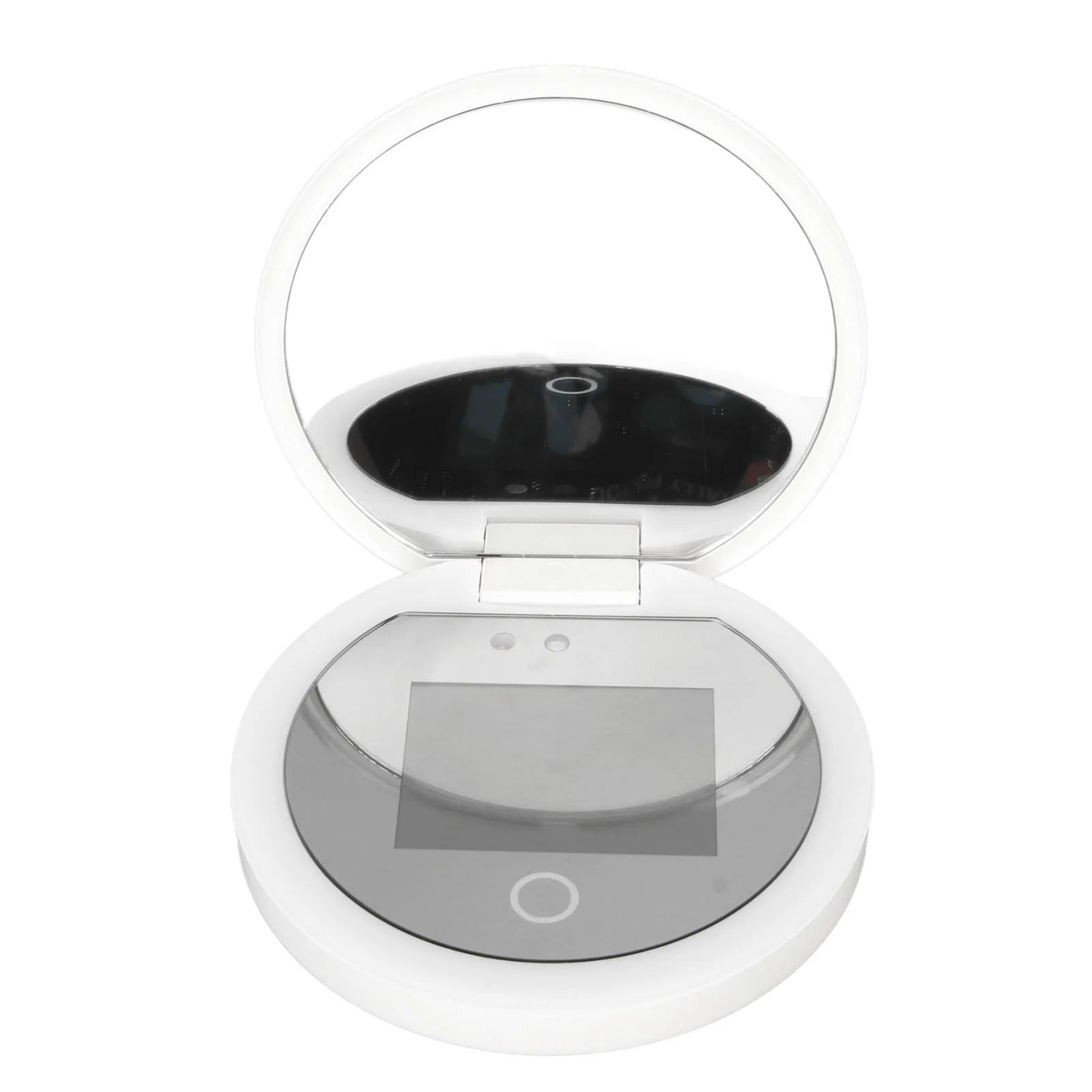 UV Sunscreen Testing Pocket Mirror With LED Light  2X Magnification 6