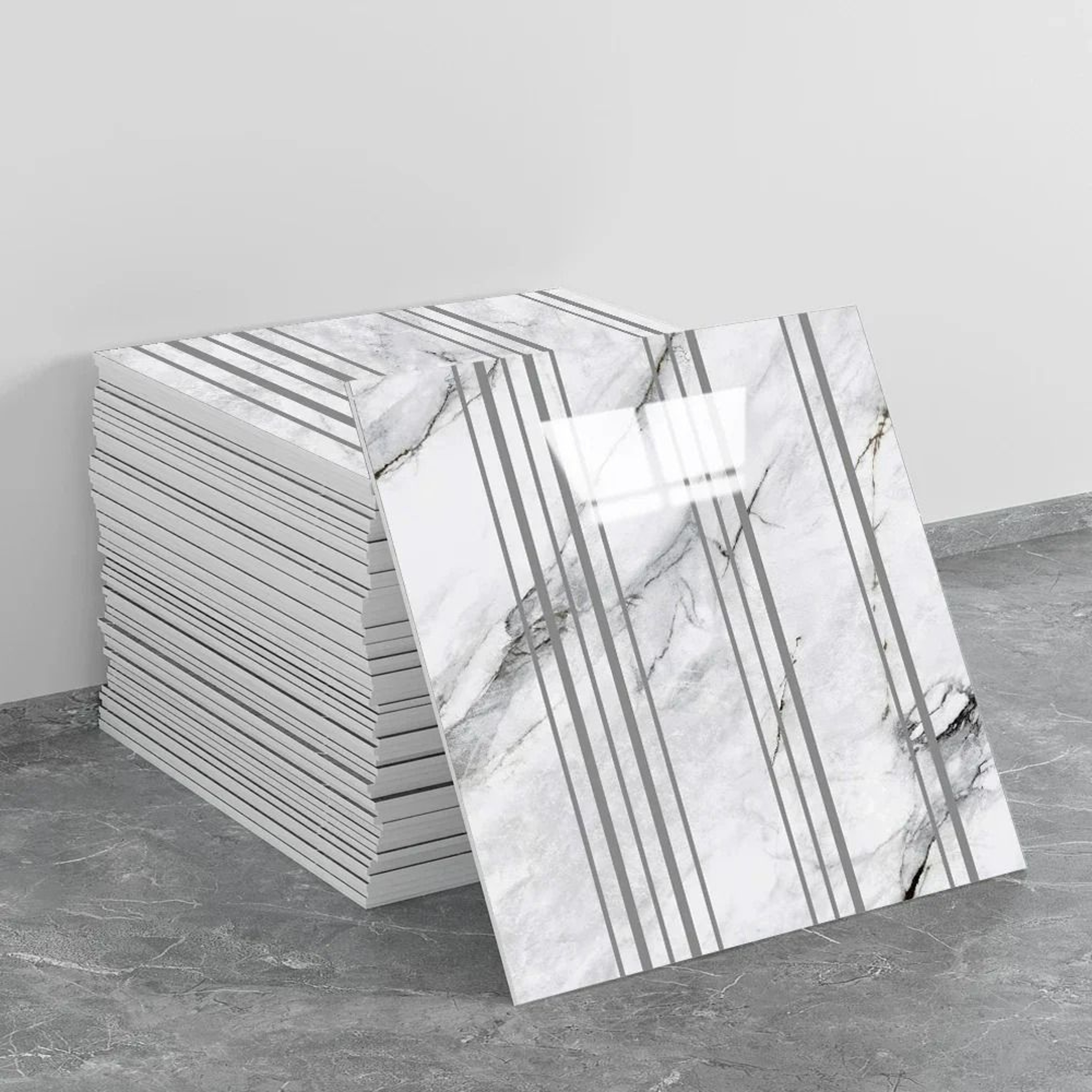 30Piece Faux Marble Peel And Stick Backsplash Wall Tile Panels 7