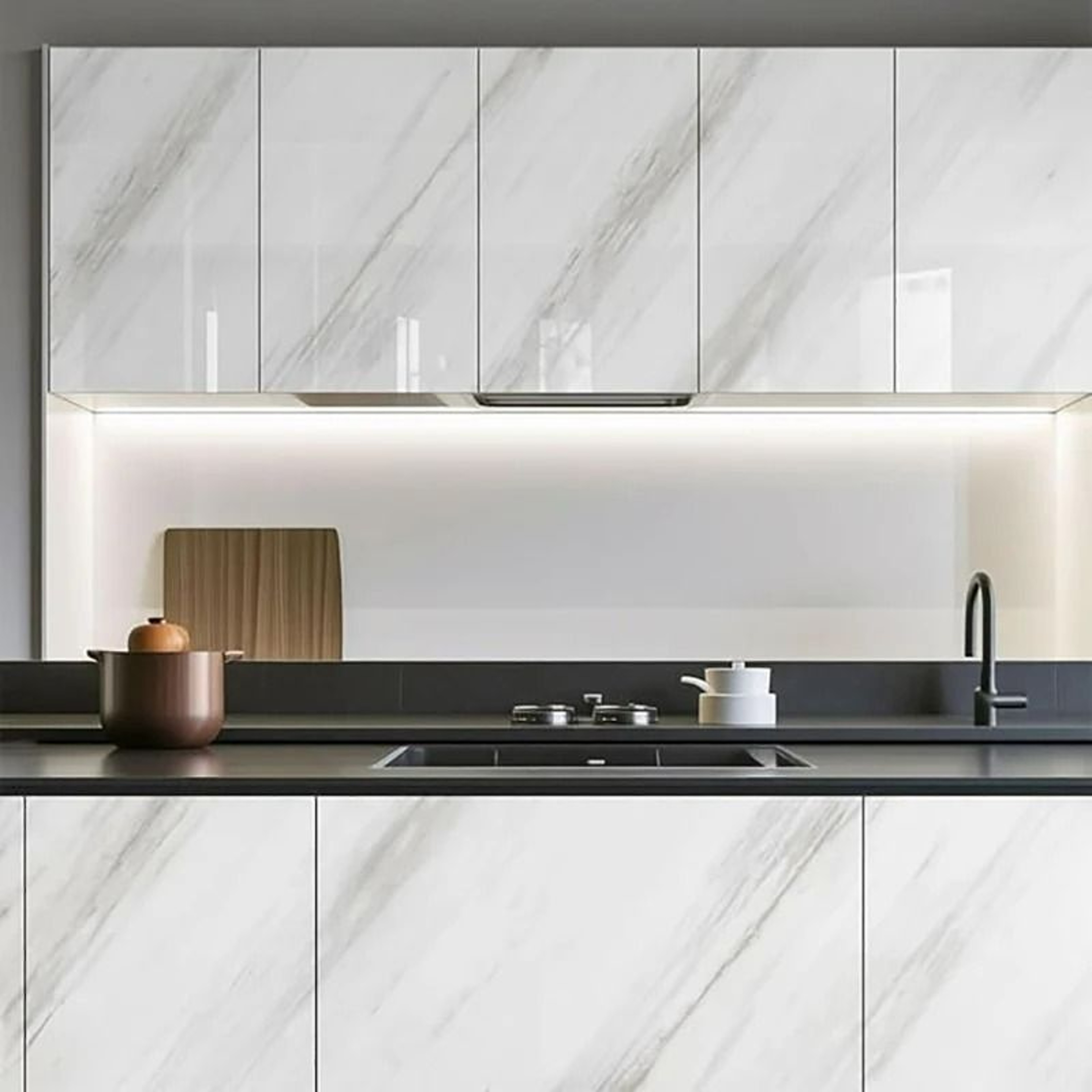 Kitchen Pearlescent Film Waterproof SelfAdhesive Wallpaper 4