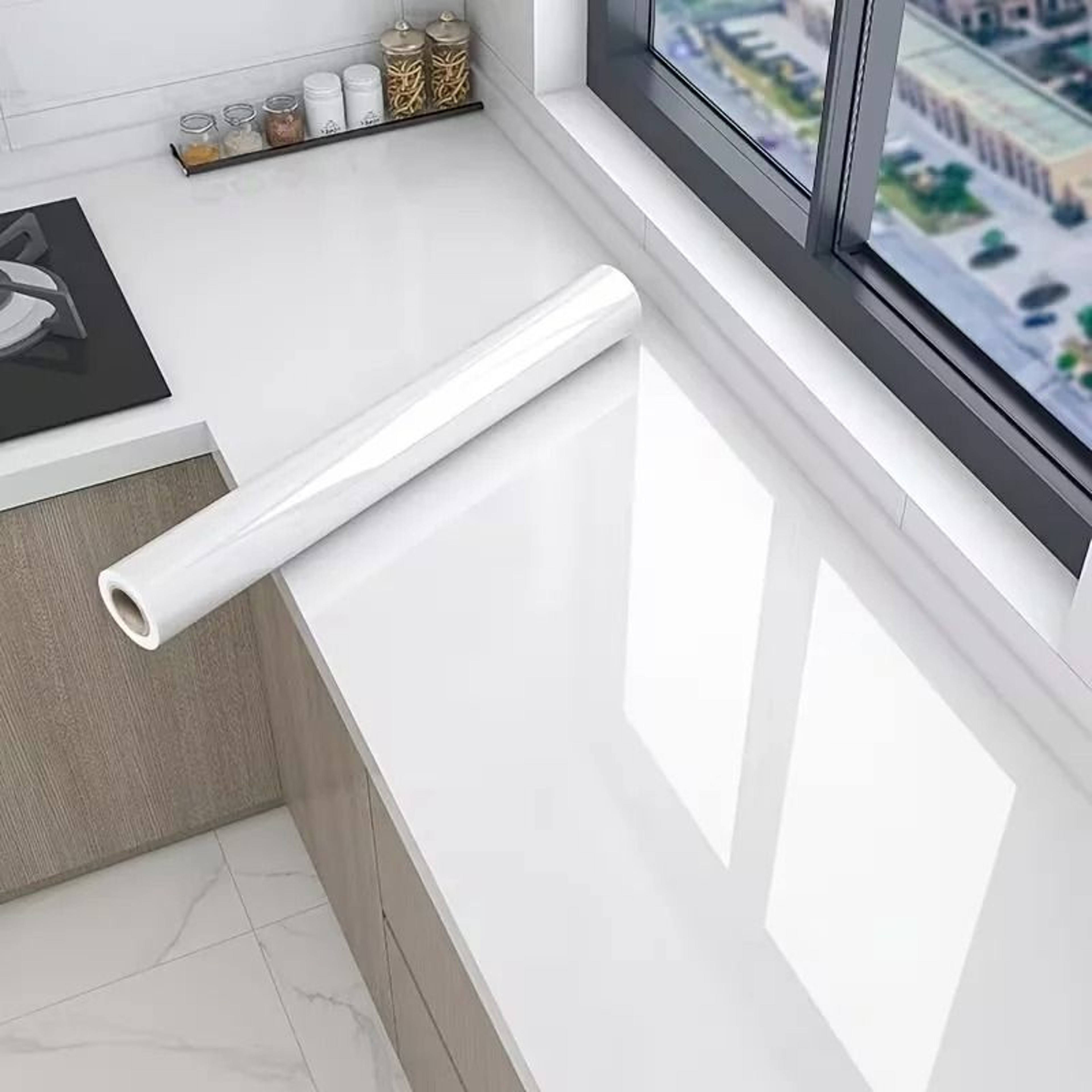 Kitchen Pearlescent Film Waterproof SelfAdhesive Wallpaper 1