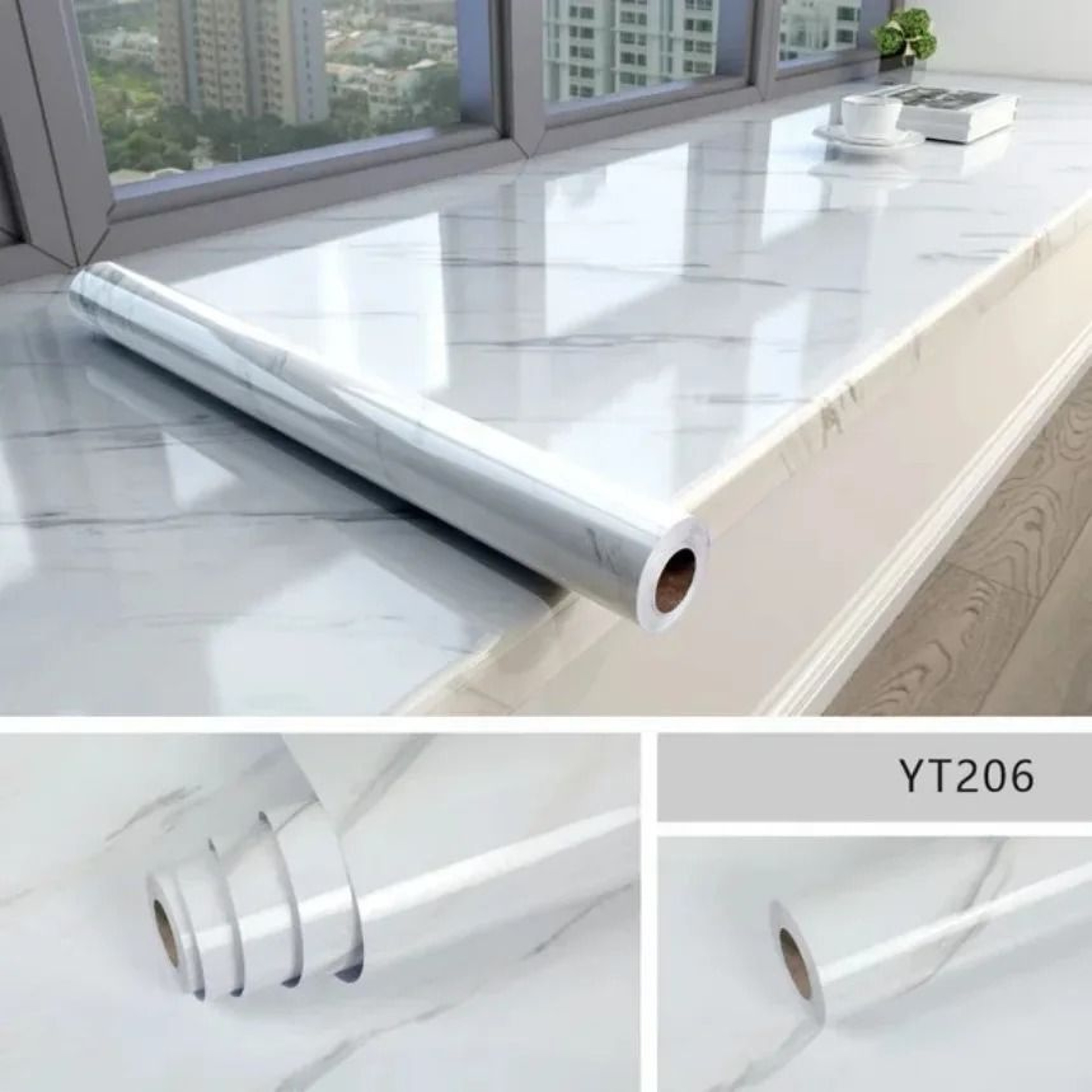 Modern HighTemperature Resistant Waterproof Marble Wall Foil 9