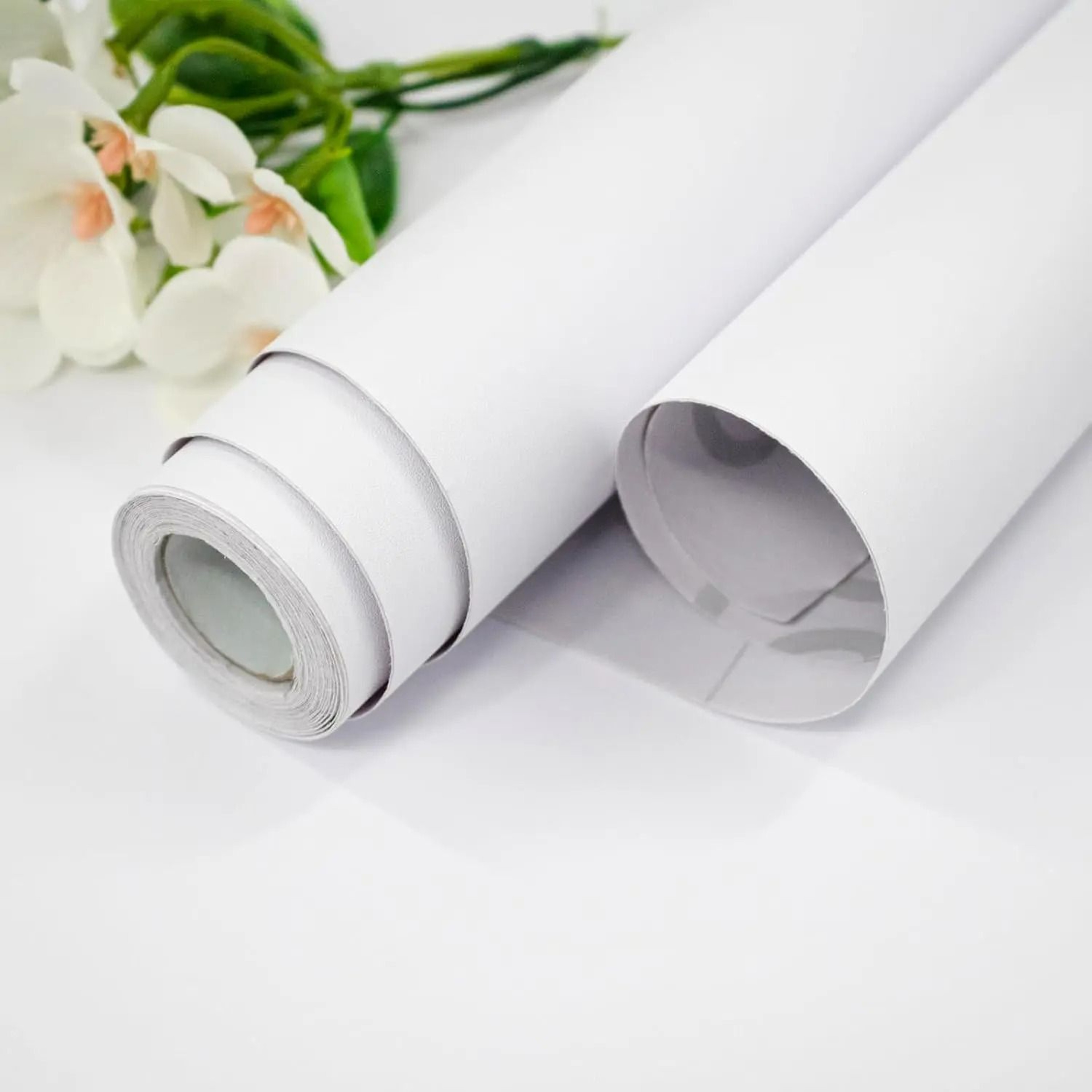 Modern Matte White Waterproof SelfAdhesive Contact Paper 0