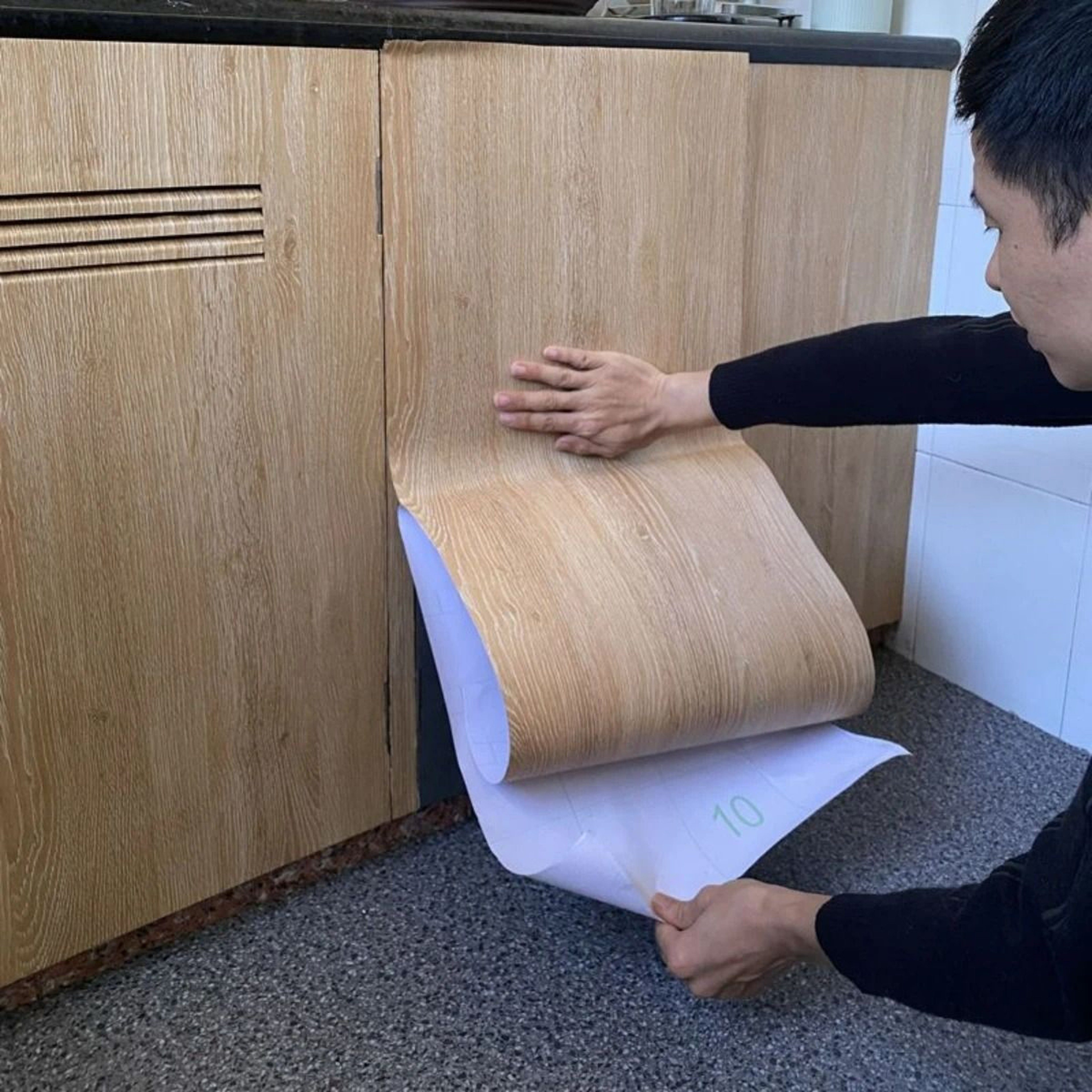 PVC Waterproof Wood Grain SelfAdhesive Decorative Vinyl Film 6